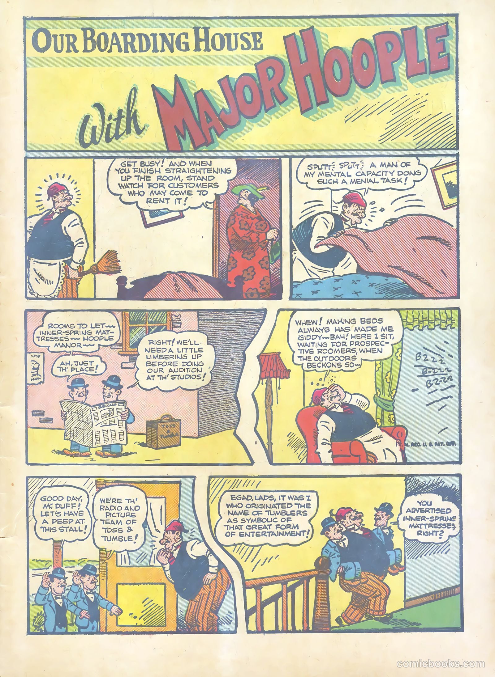 Major Hoople Comics #1 — page 3 of 68