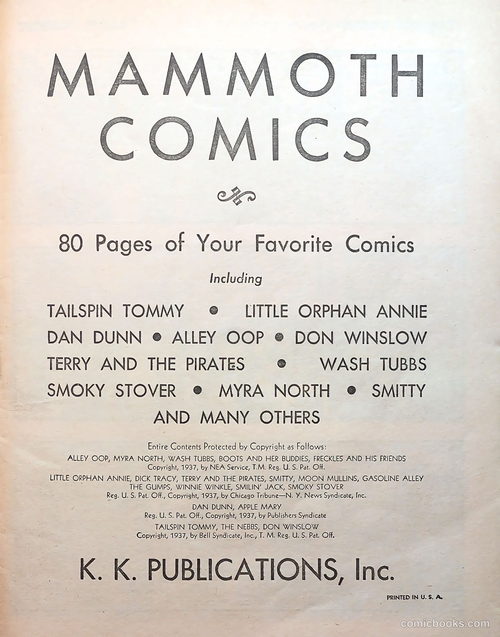 Mammoth Comic Annual #1 — page 3 of 76
