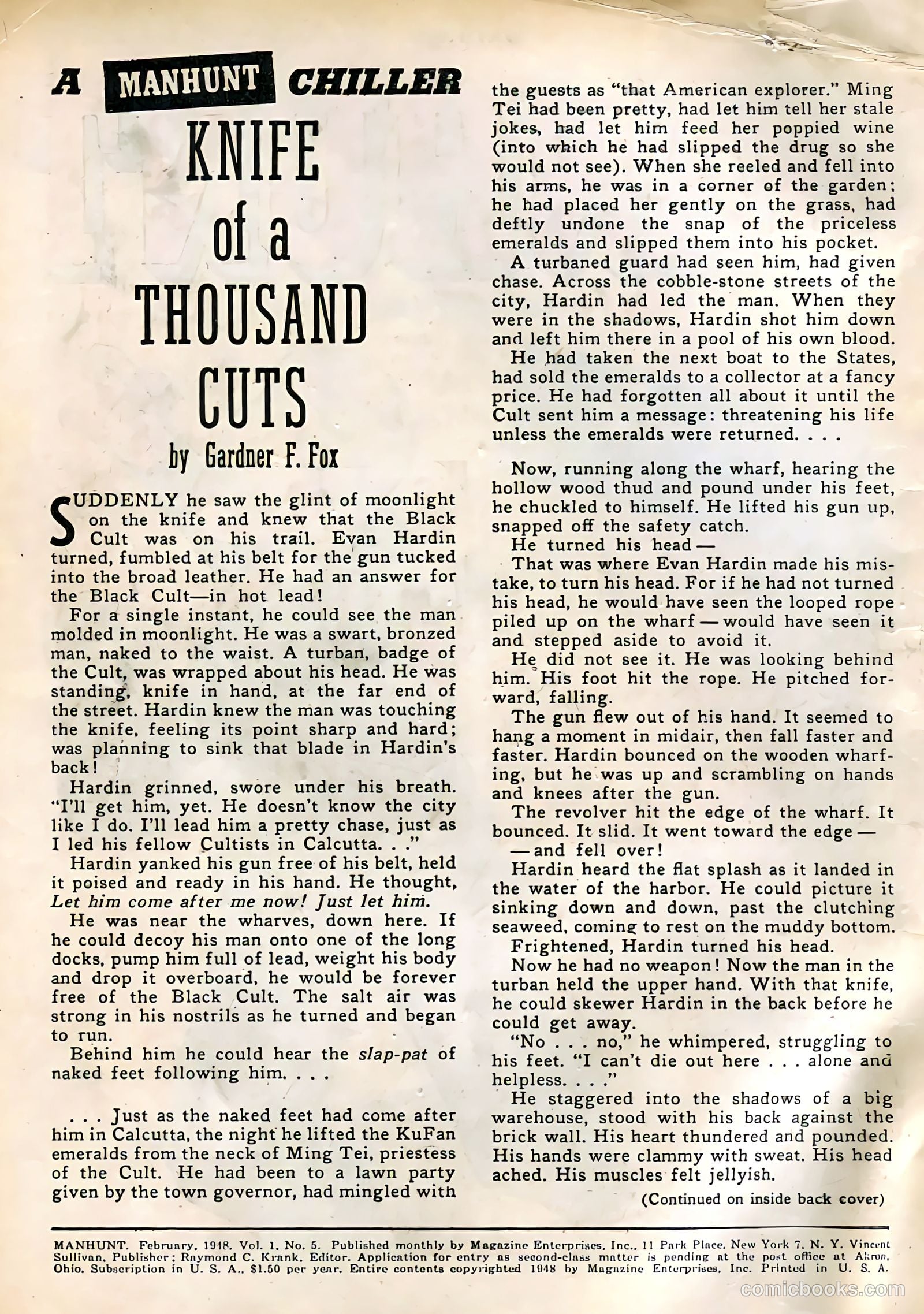 Manhunt #5 — page 2 of 36