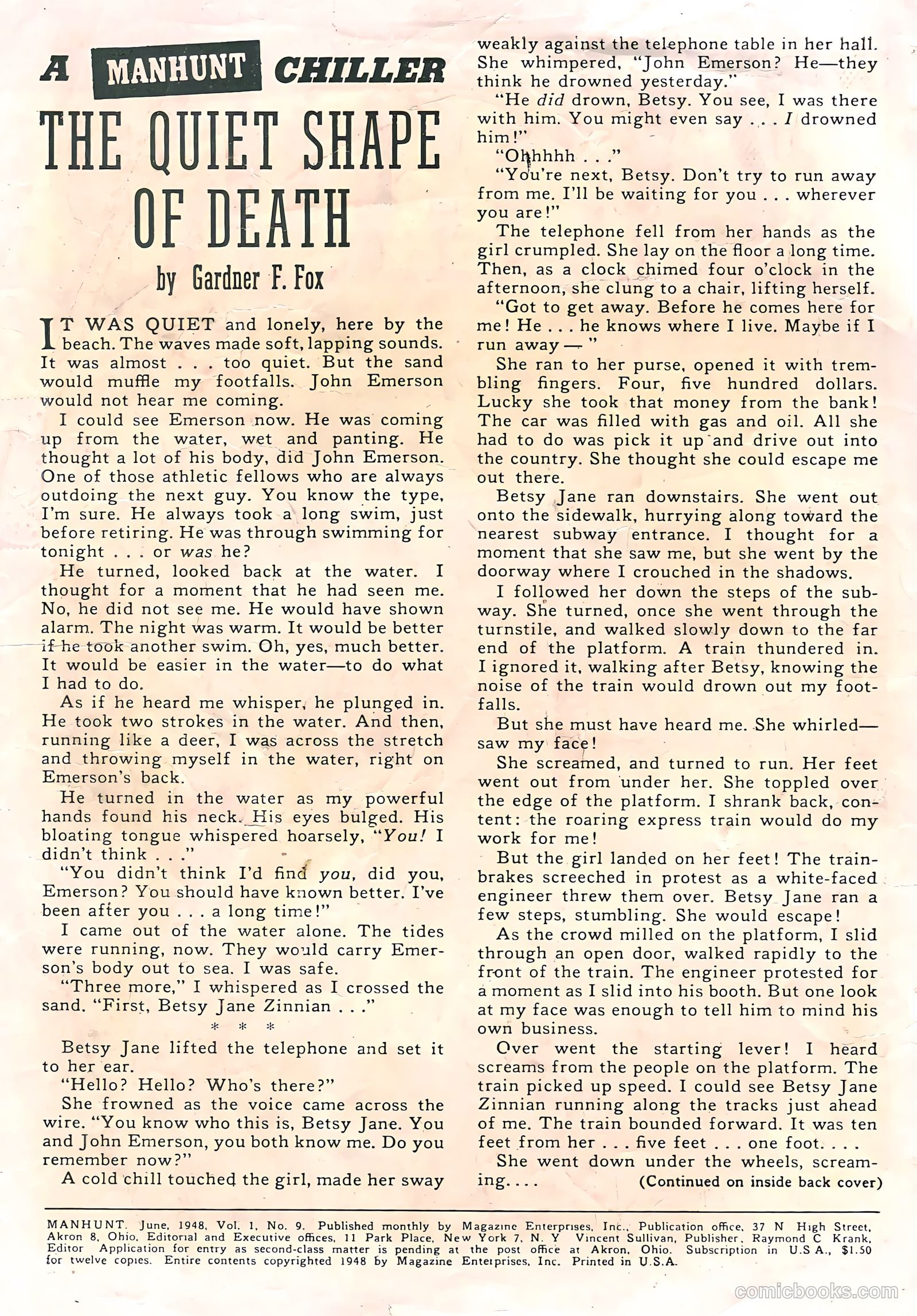 Manhunt #9 — page 2 of 36