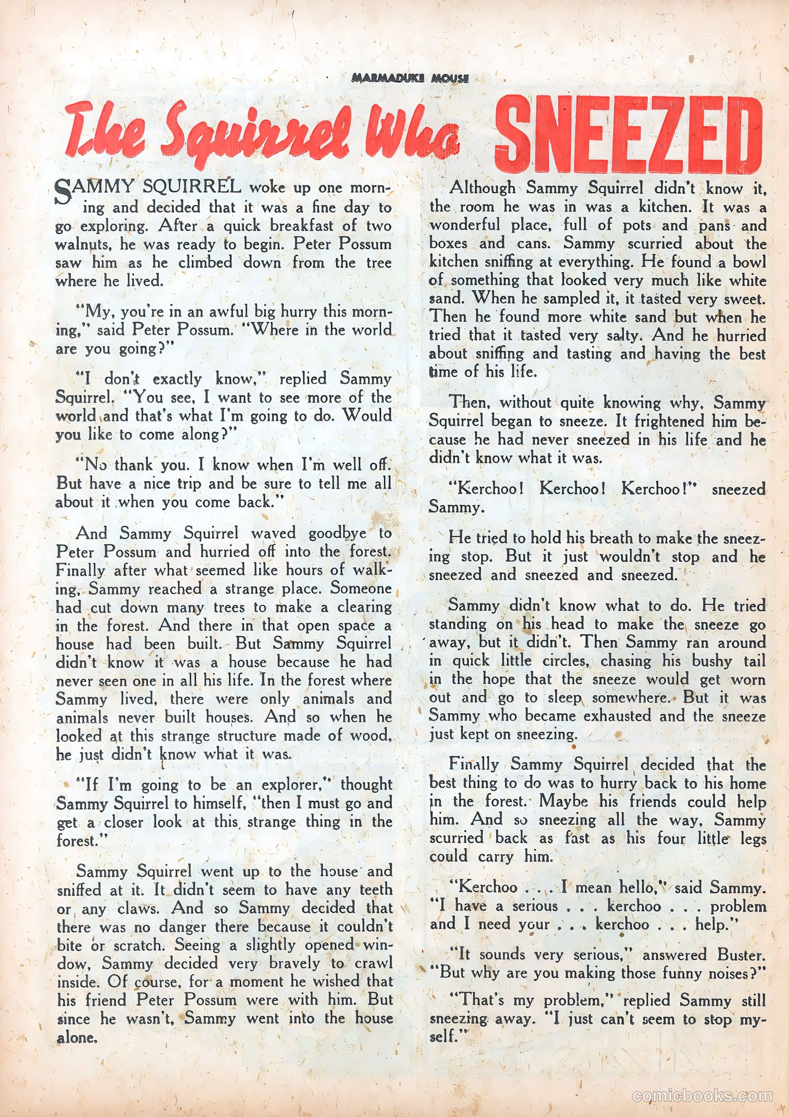 Marmaduke Mouse #23 — page 38 of 52