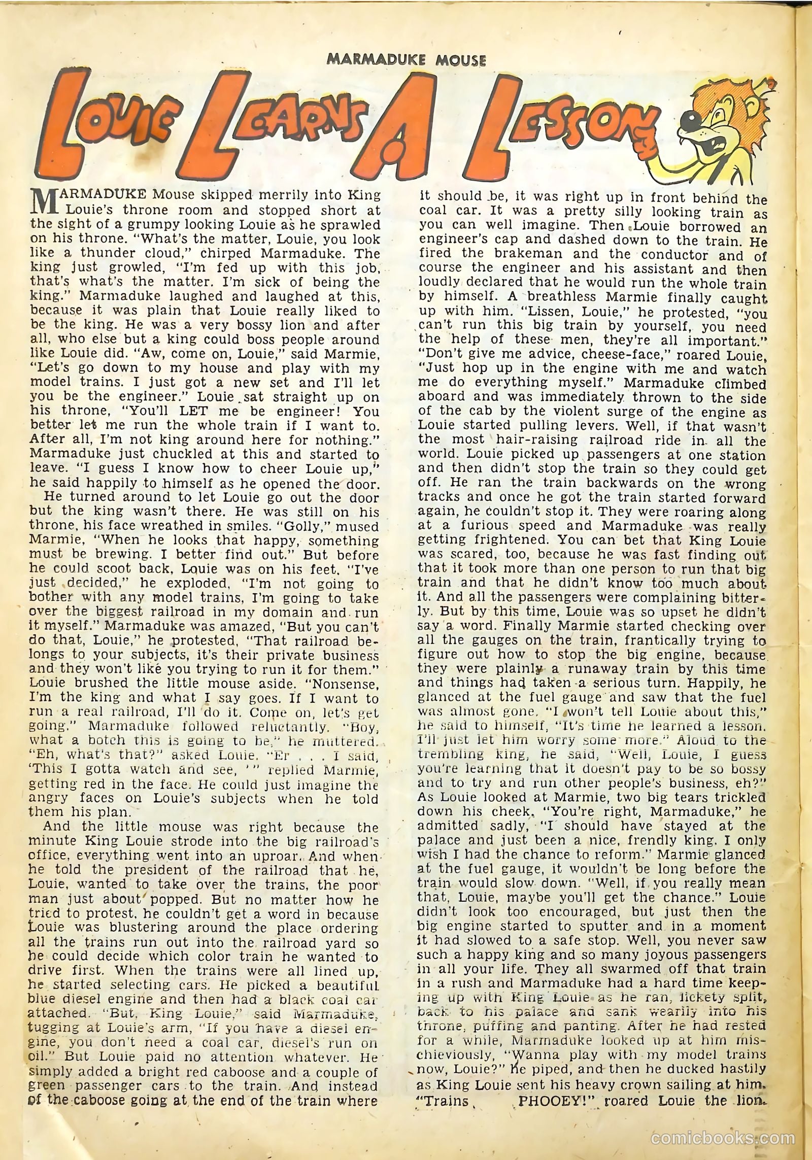 Marmaduke Mouse #38 — page 26 of 36