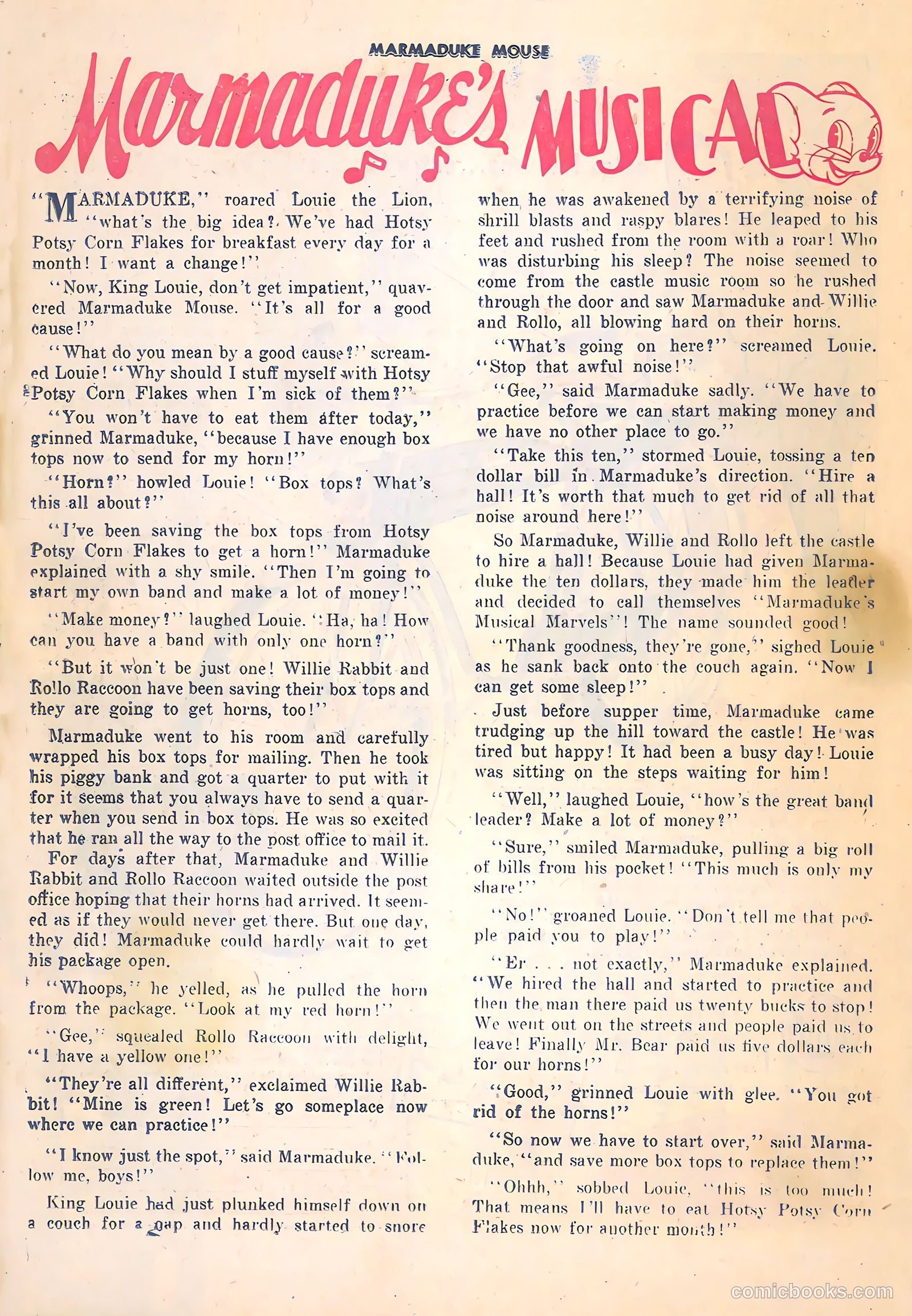 Marmaduke Mouse #44 — page 26 of 36