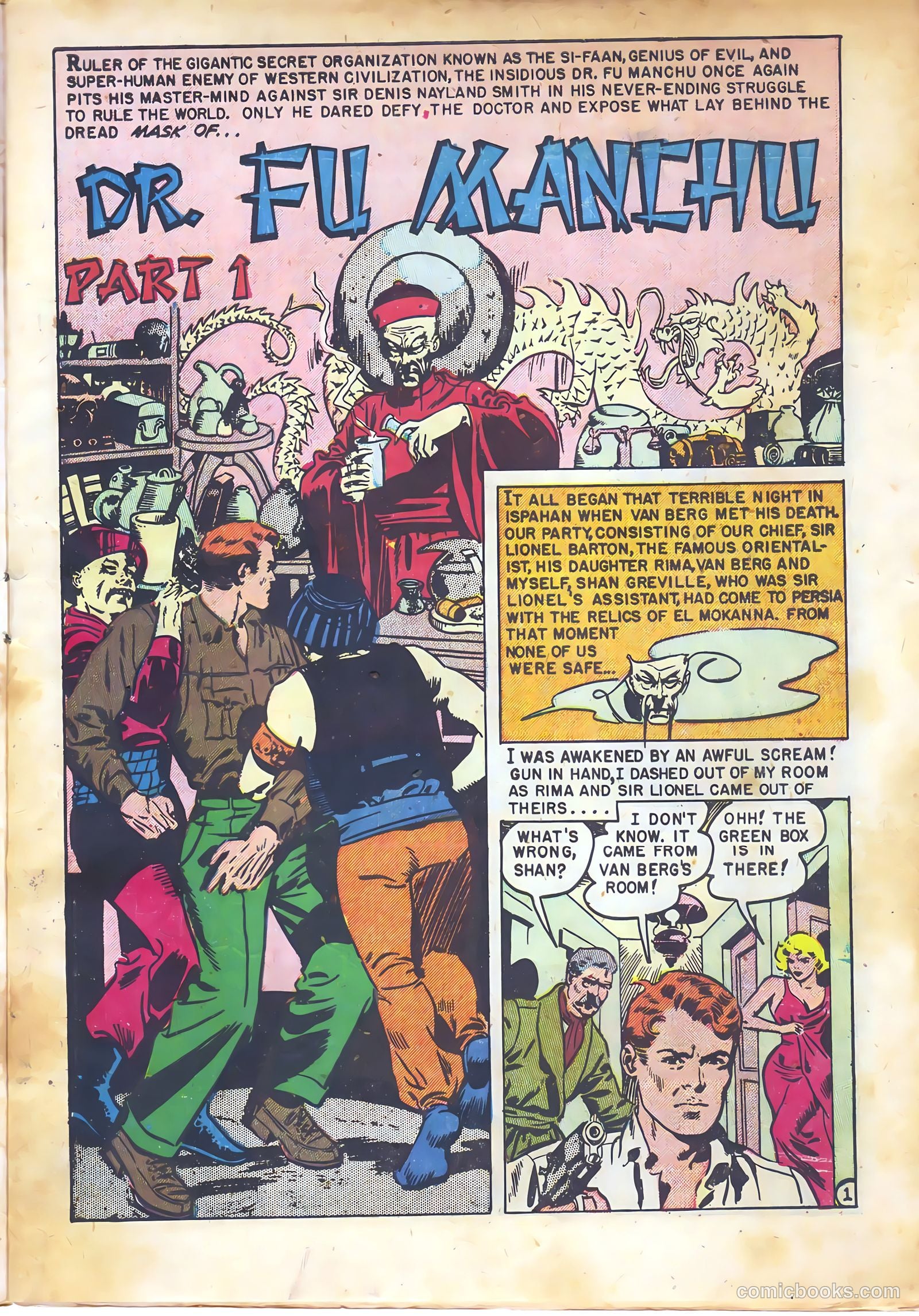 Mask of Dr. Fu Manchu #1 — page 3 of 36