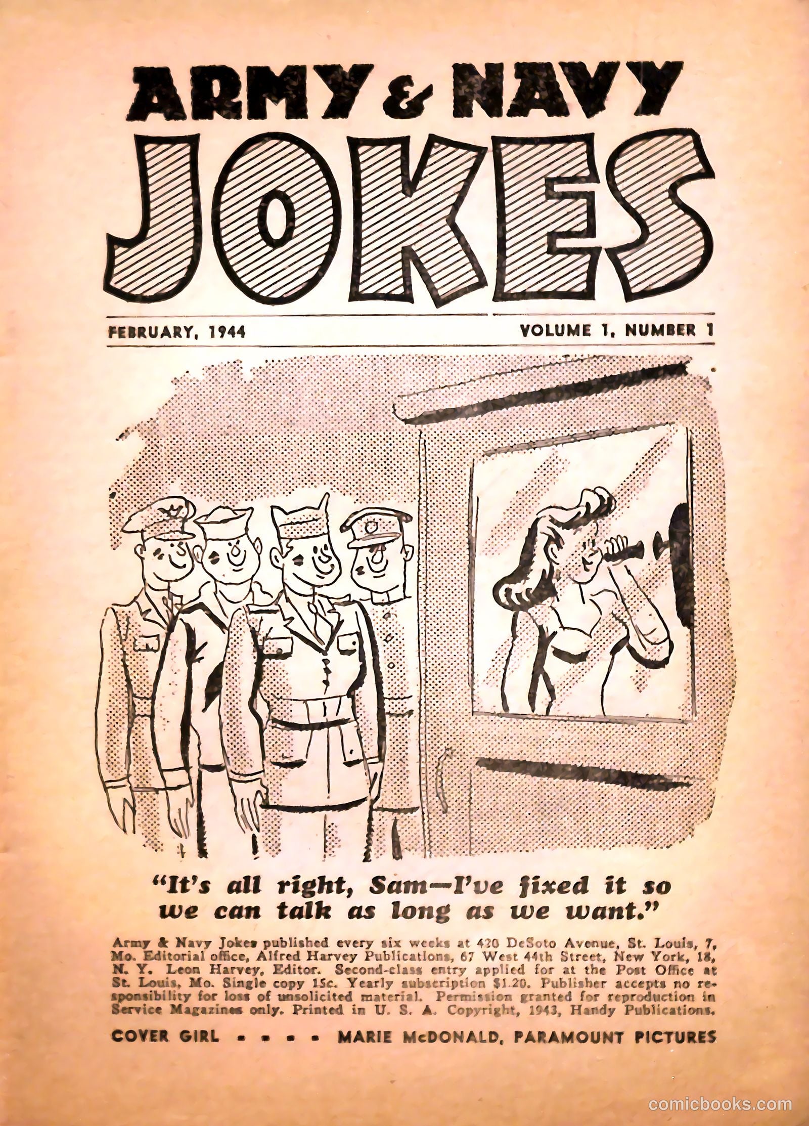 Army and Navy Comics #1 — page 3 of 68