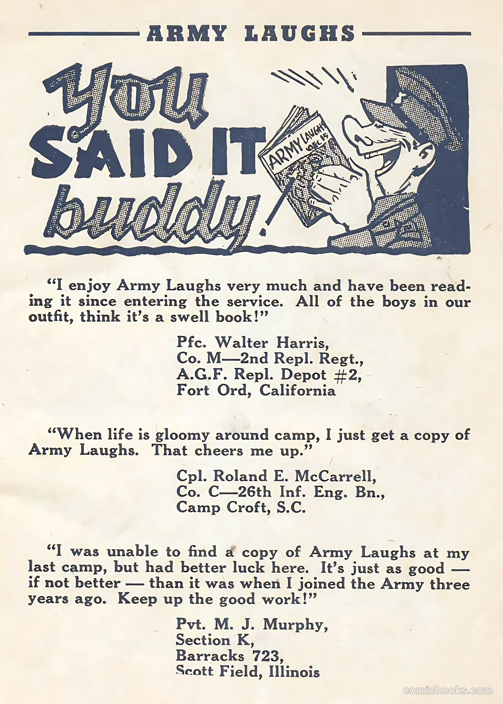 Army Laughs #1 — page 59 of 64