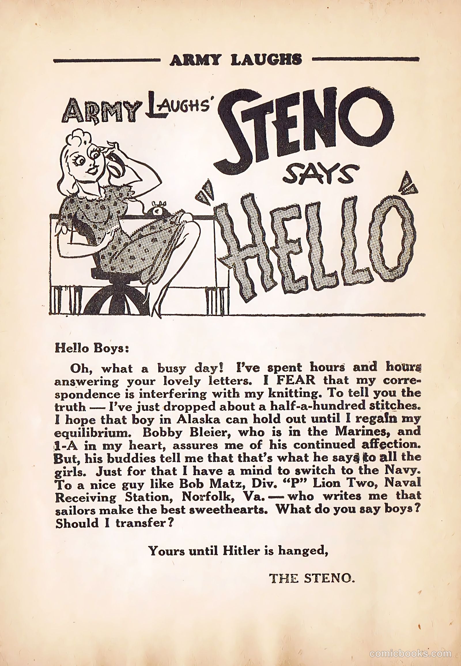 Army Laughs #4 — page 56 of 66
