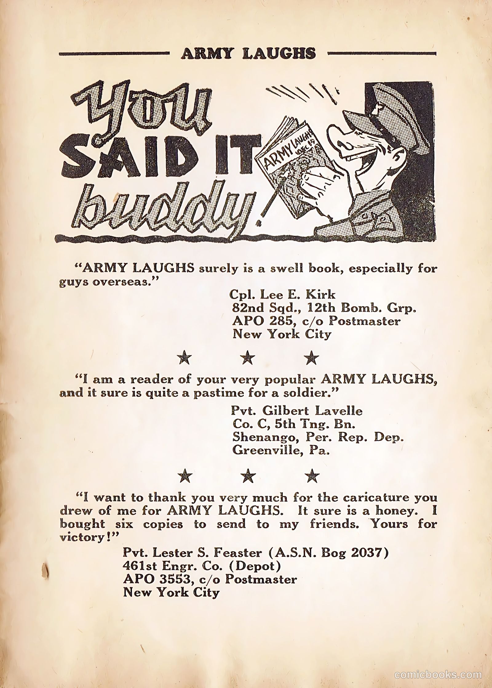 Army Laughs #4 — page 61 of 66