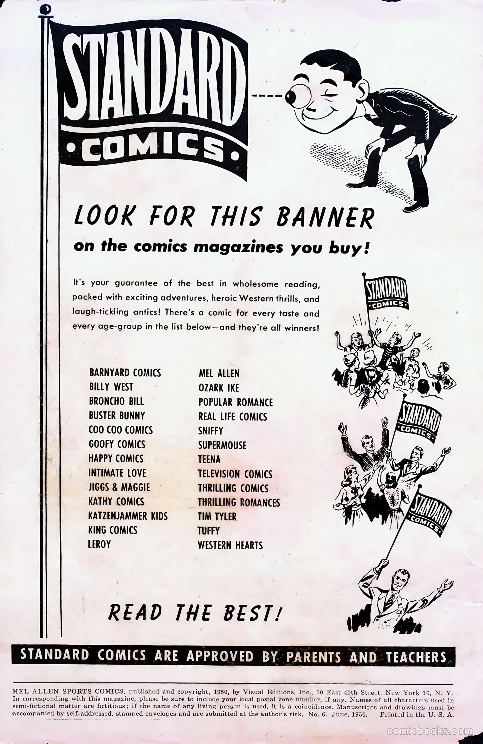 Mel Allen Sports Comics #6 — page 2 of 36