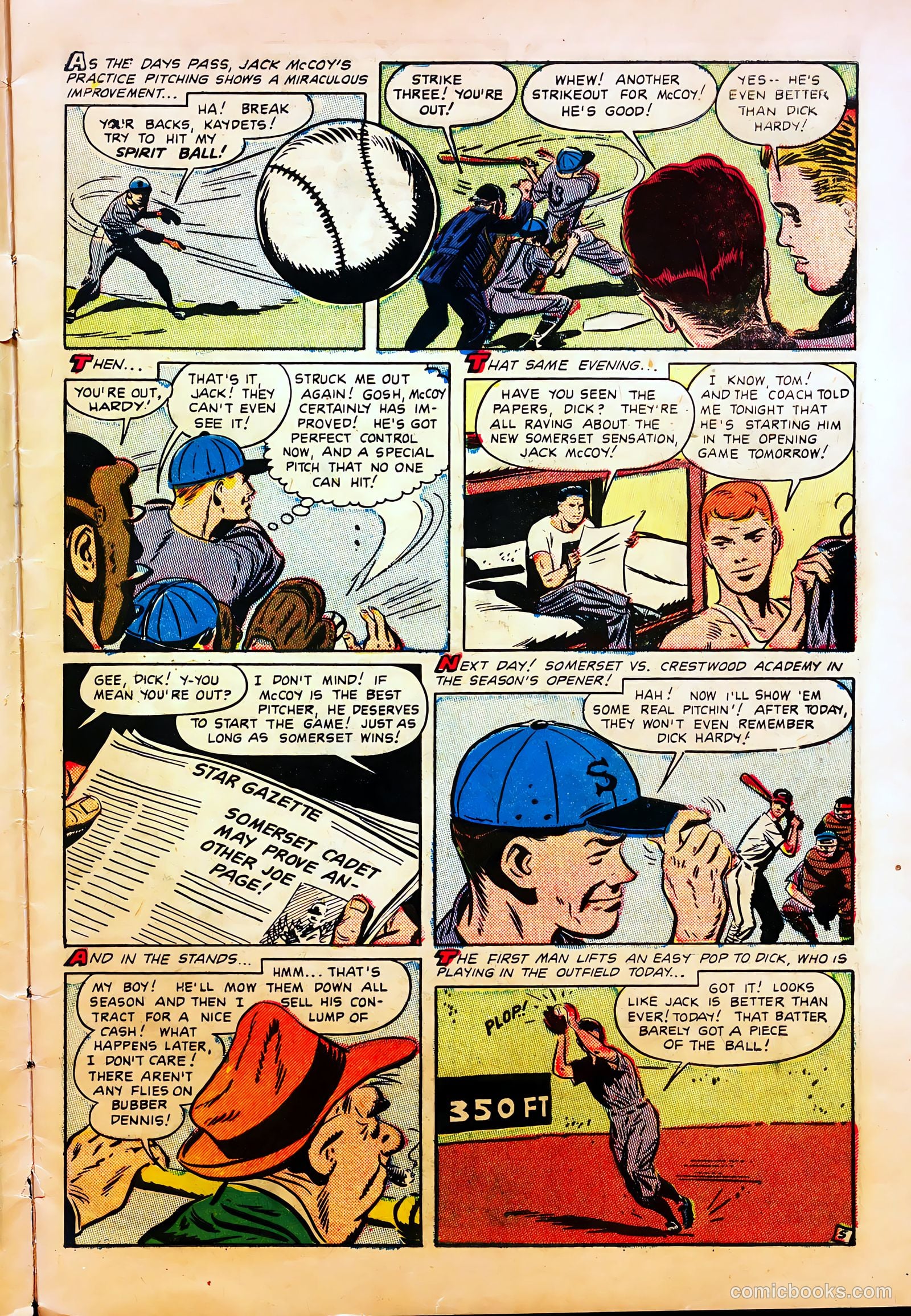 Mel Allen Sports Comics #6 — page 7 of 36