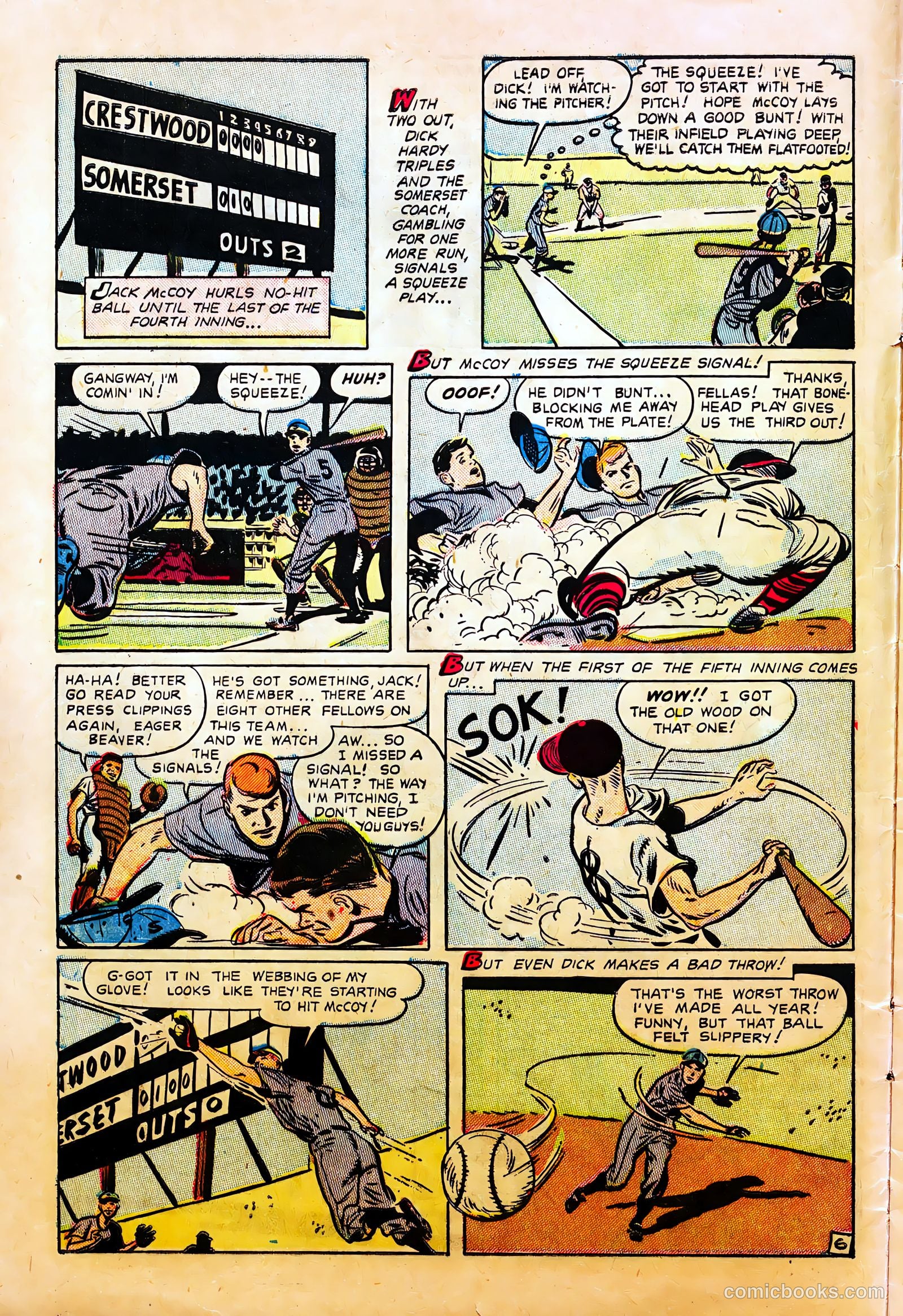 Mel Allen Sports Comics #6 — page 8 of 36