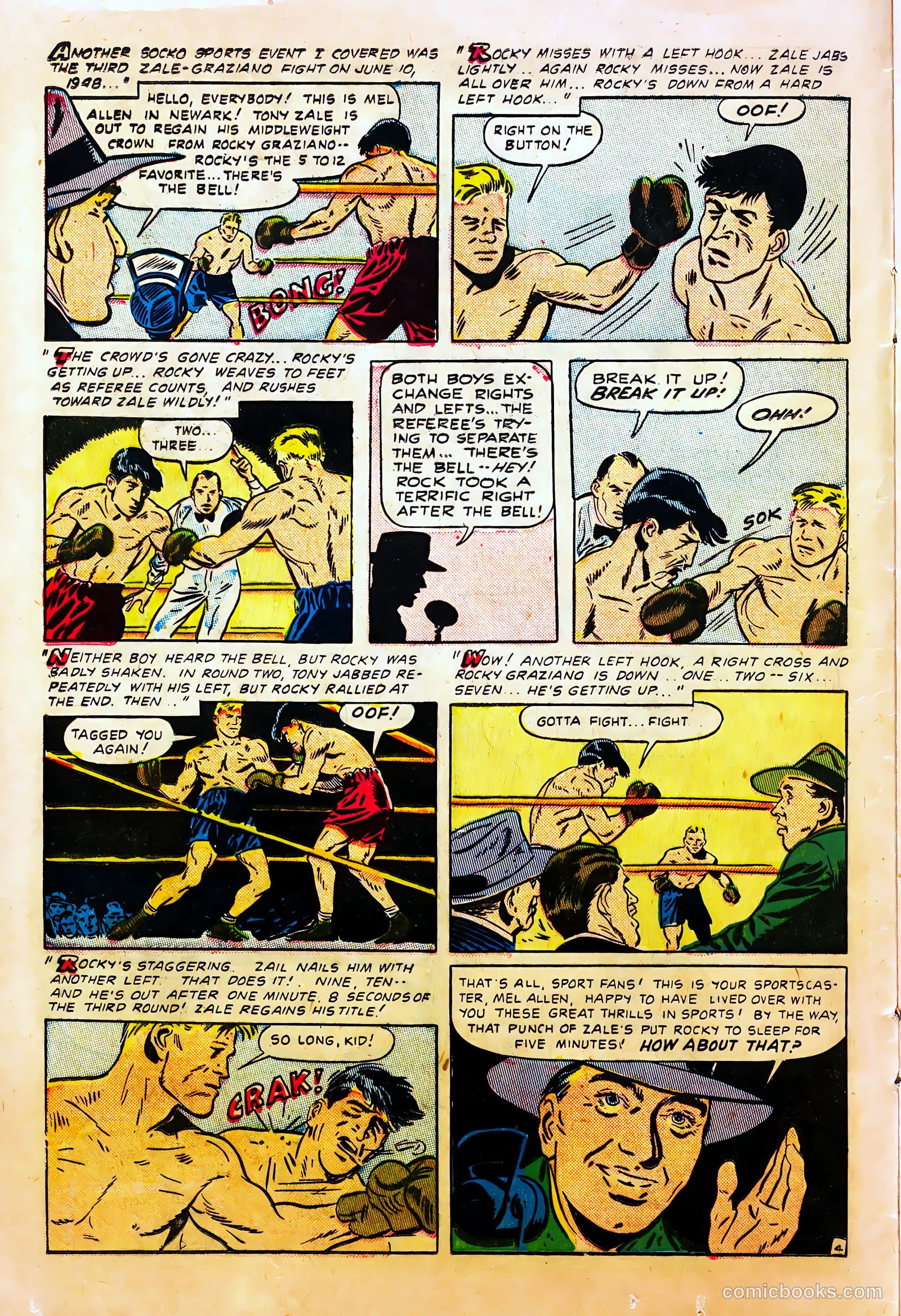 Mel Allen Sports Comics #6 — page 16 of 36