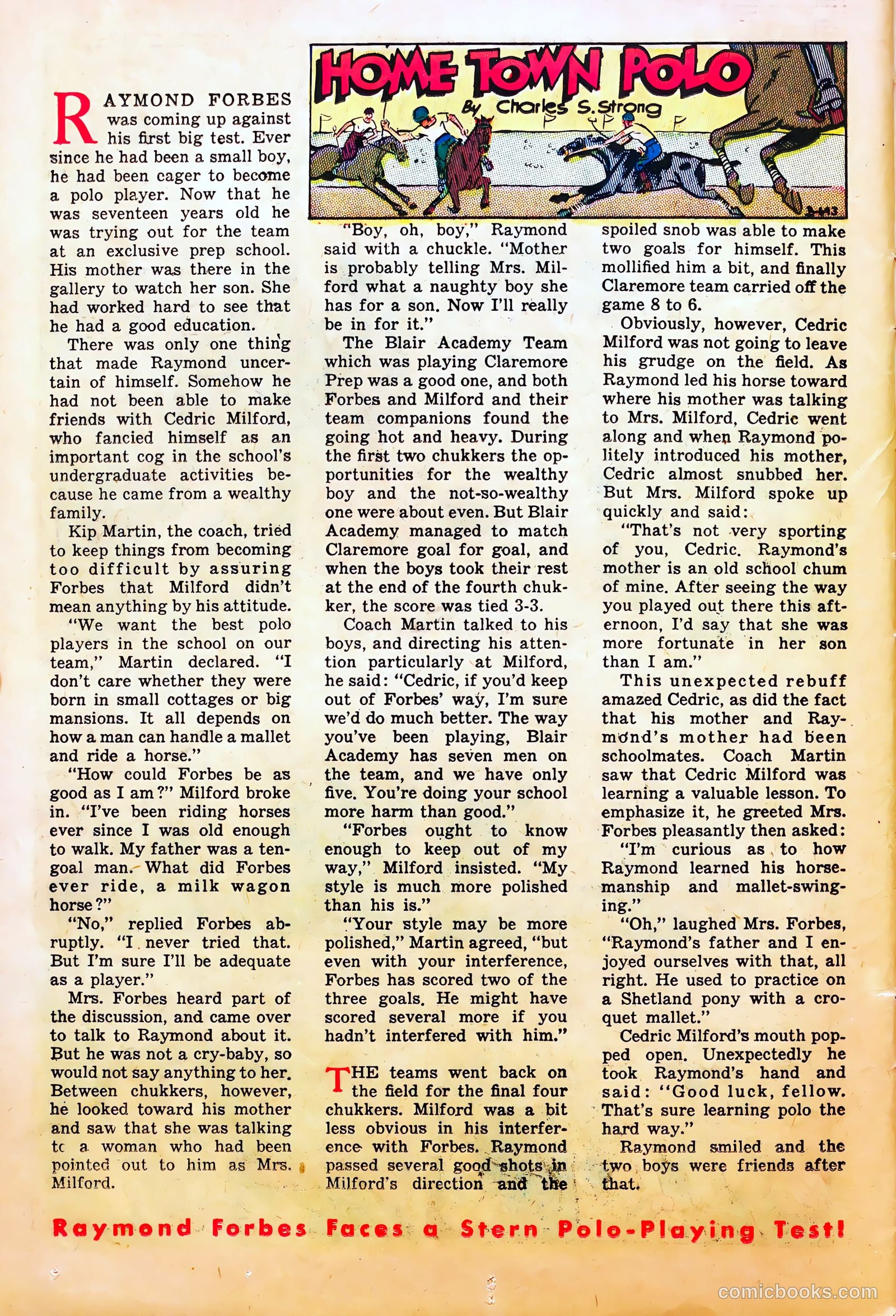 Mel Allen Sports Comics #6 — page 26 of 36