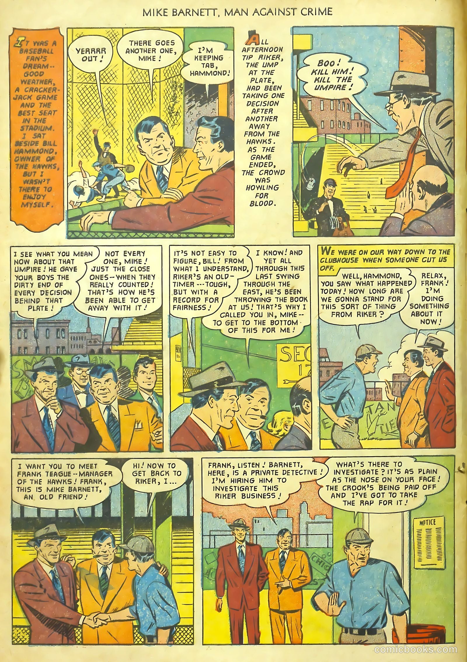 Mike Barnett, Man Against Crime #1 — page 4 of 36