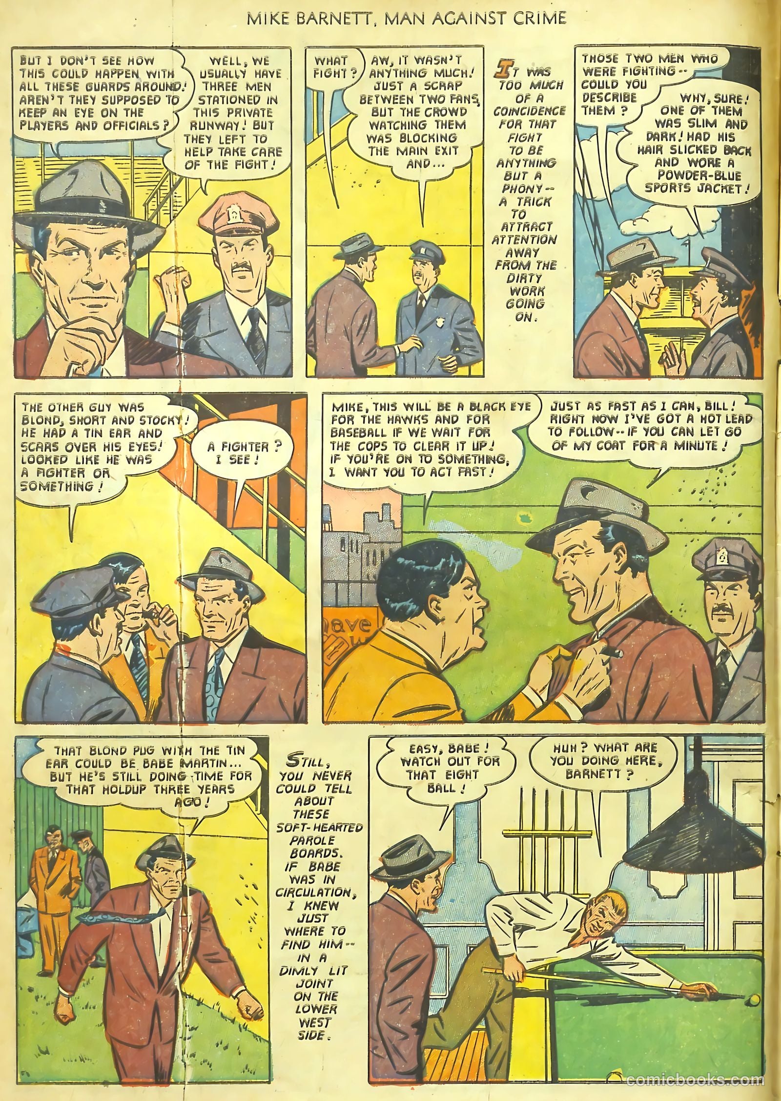 Mike Barnett, Man Against Crime #1 — page 6 of 36