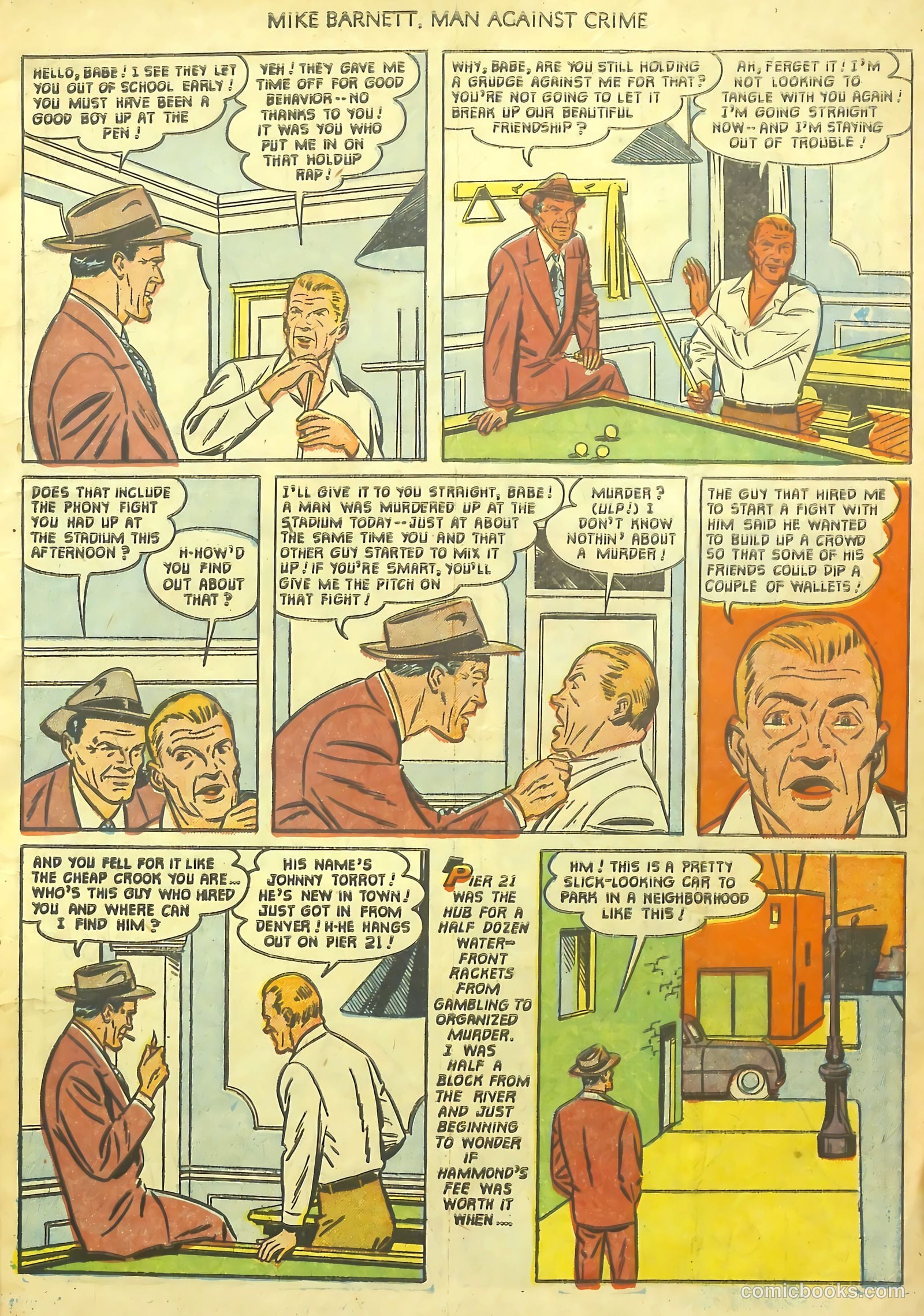 Mike Barnett, Man Against Crime #1 — page 7 of 36