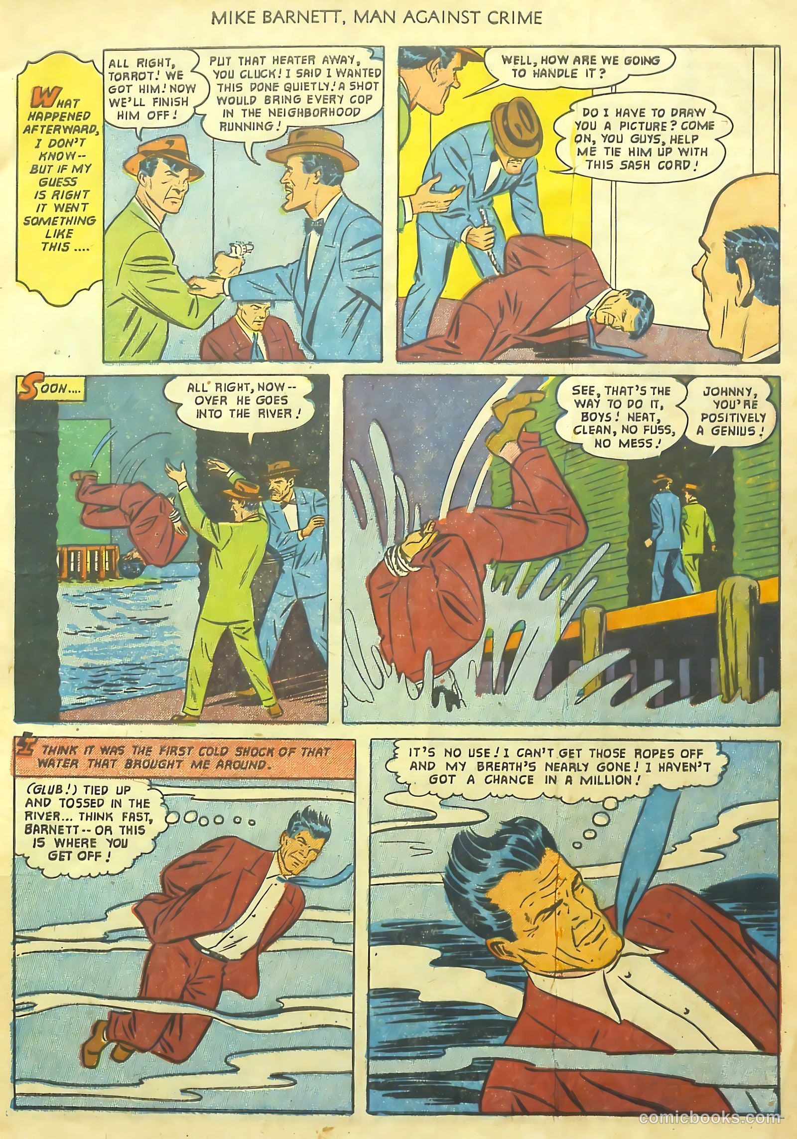 Mike Barnett, Man Against Crime #1 — page 9 of 36