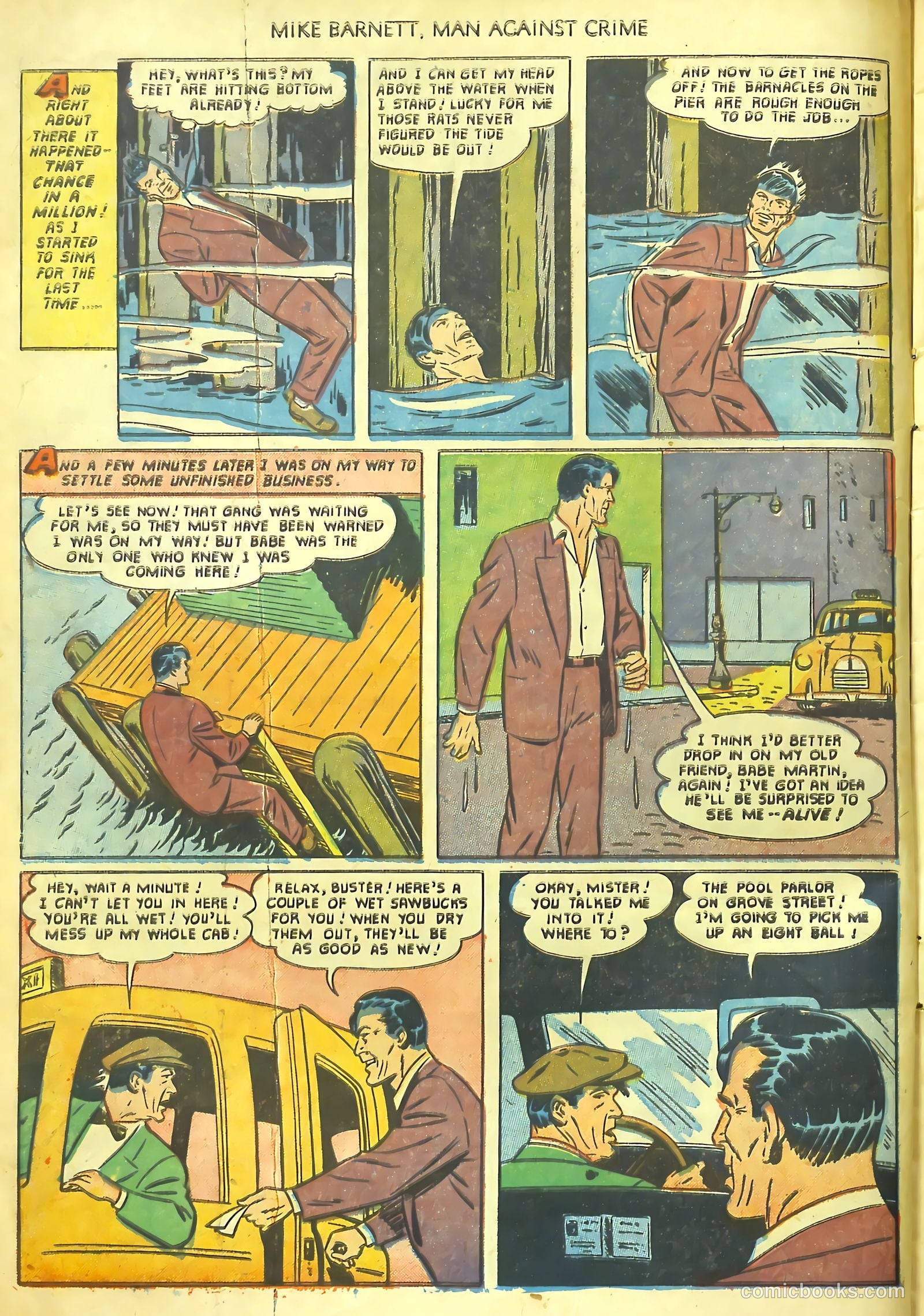 Mike Barnett, Man Against Crime #1 — page 10 of 36
