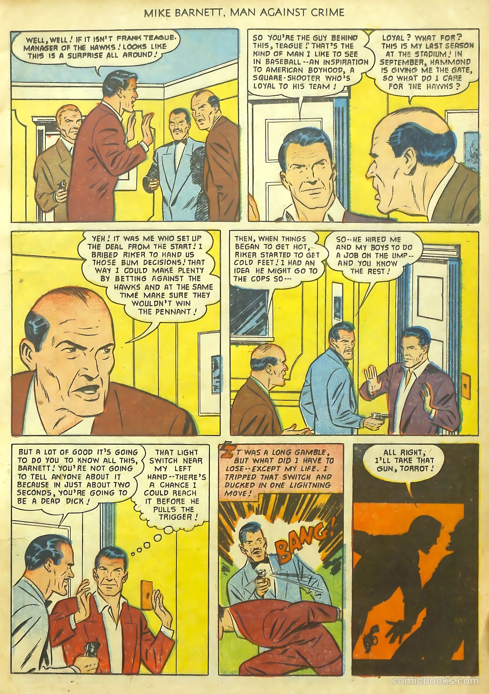 Mike Barnett, Man Against Crime #1 — page 13 of 36