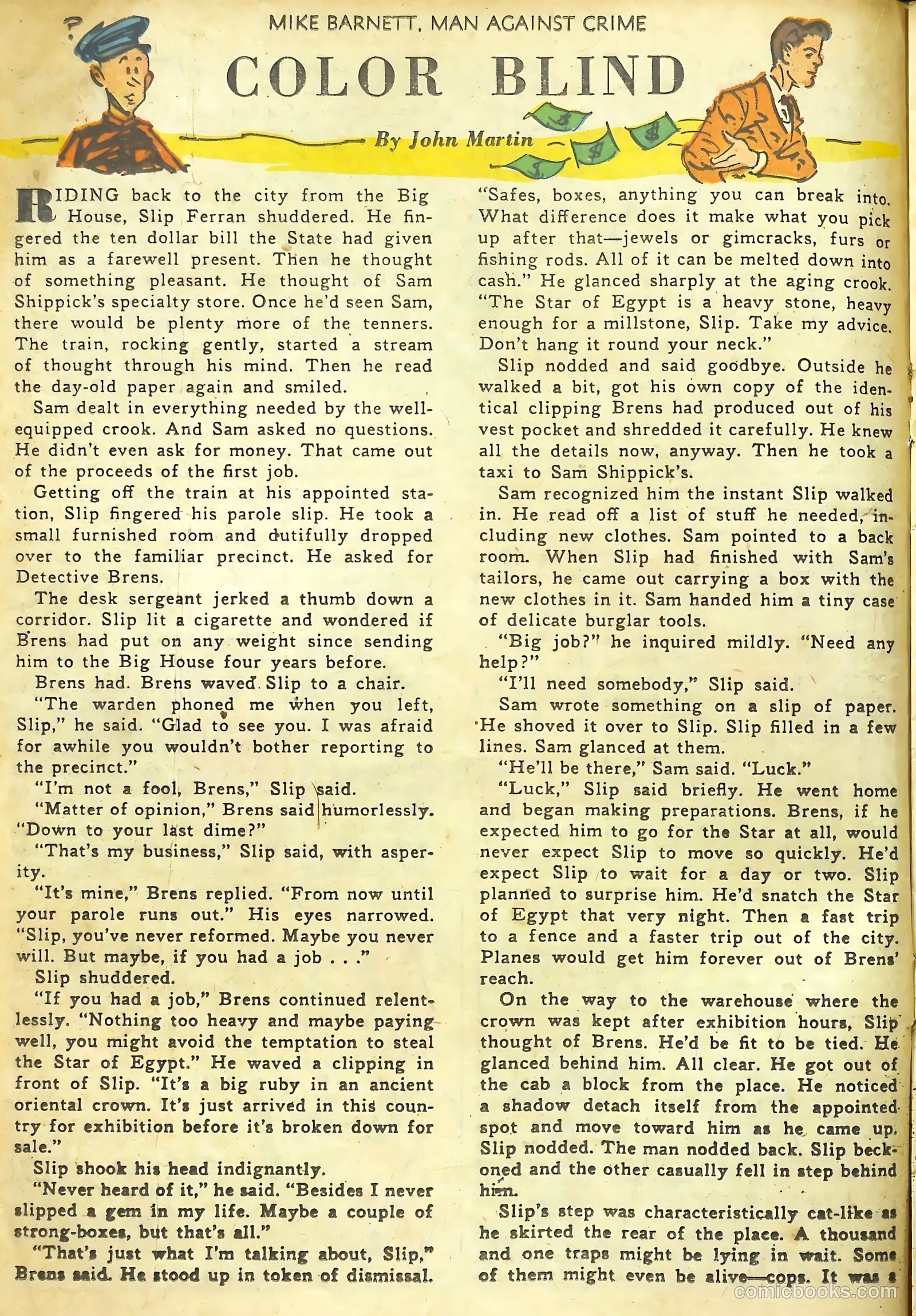 Mike Barnett, Man Against Crime #1 — page 16 of 36