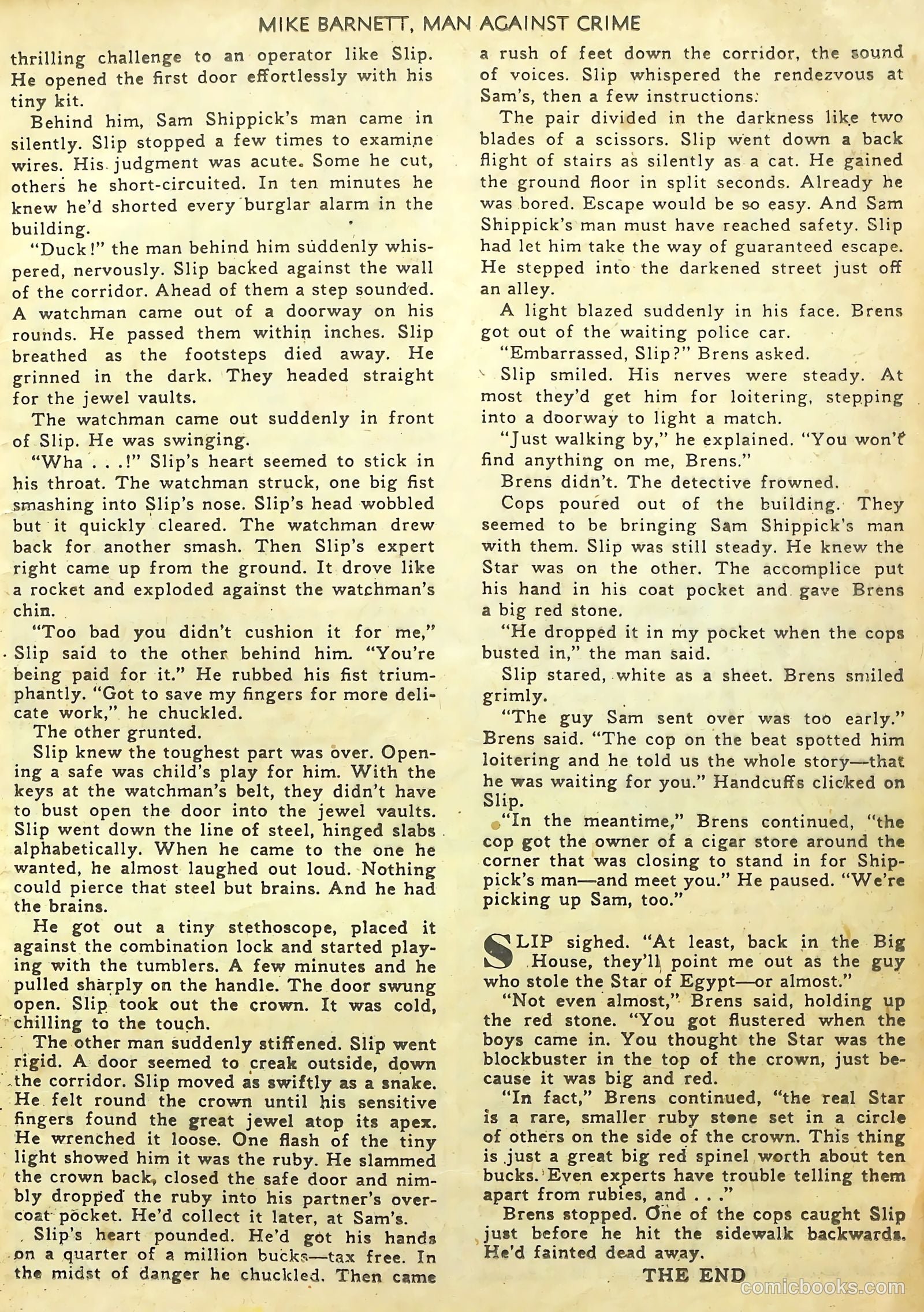 Mike Barnett, Man Against Crime #1 — page 17 of 36