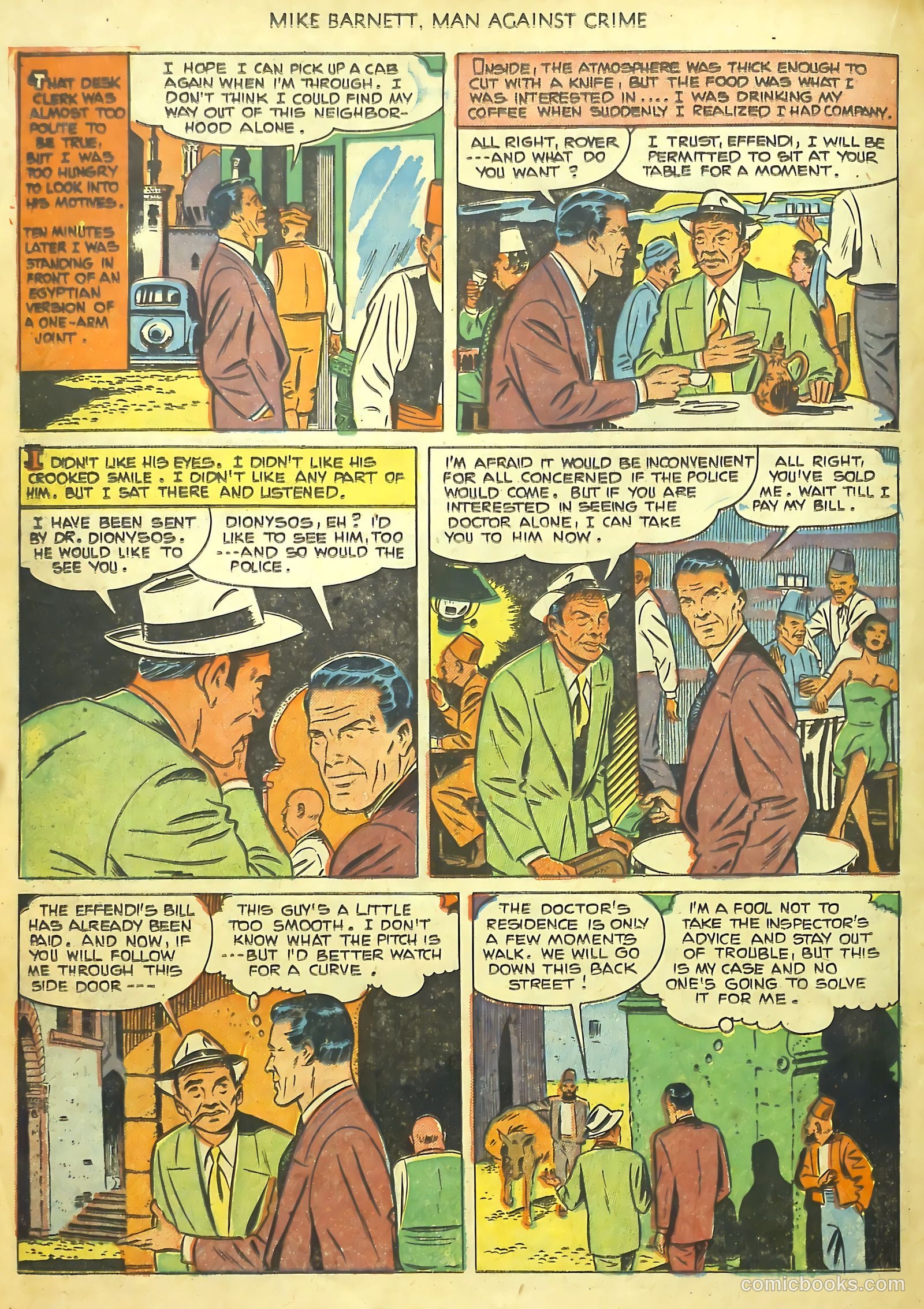 Mike Barnett, Man Against Crime #1 — page 22 of 36