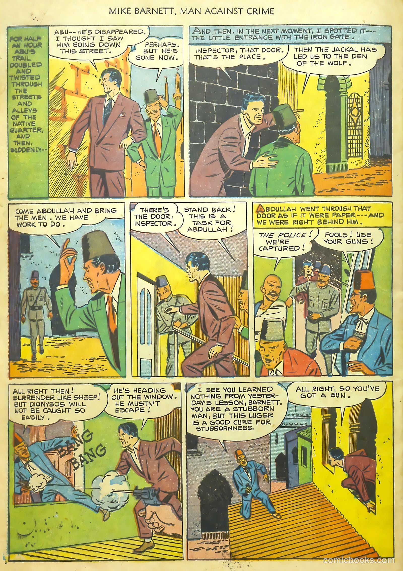 Mike Barnett, Man Against Crime #1 — page 28 of 36