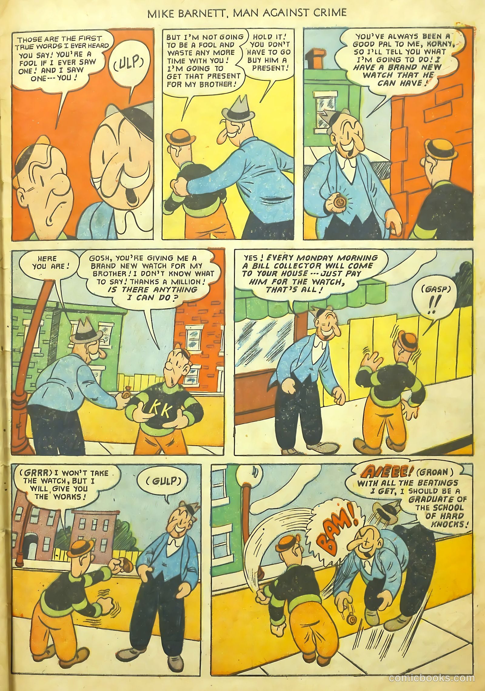 Mike Barnett, Man Against Crime #1 — page 33 of 36