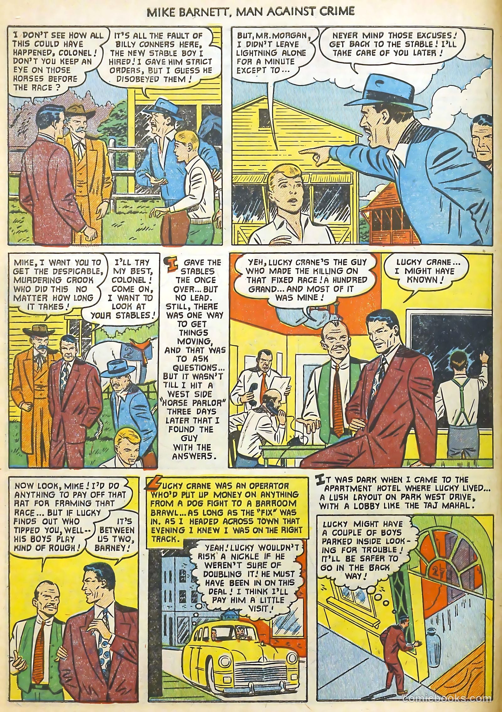 Mike Barnett, Man Against Crime #3 — page 6 of 36