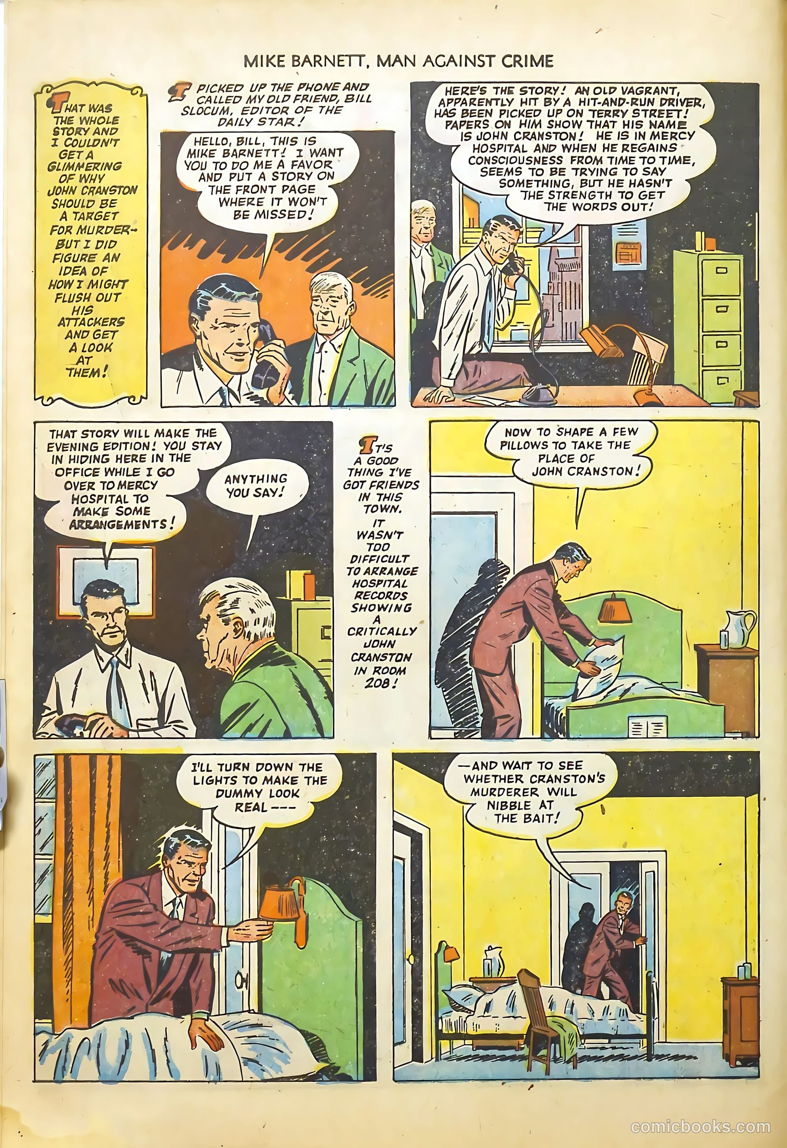 Mike Barnett, Man Against Crime #4 — page 6 of 36