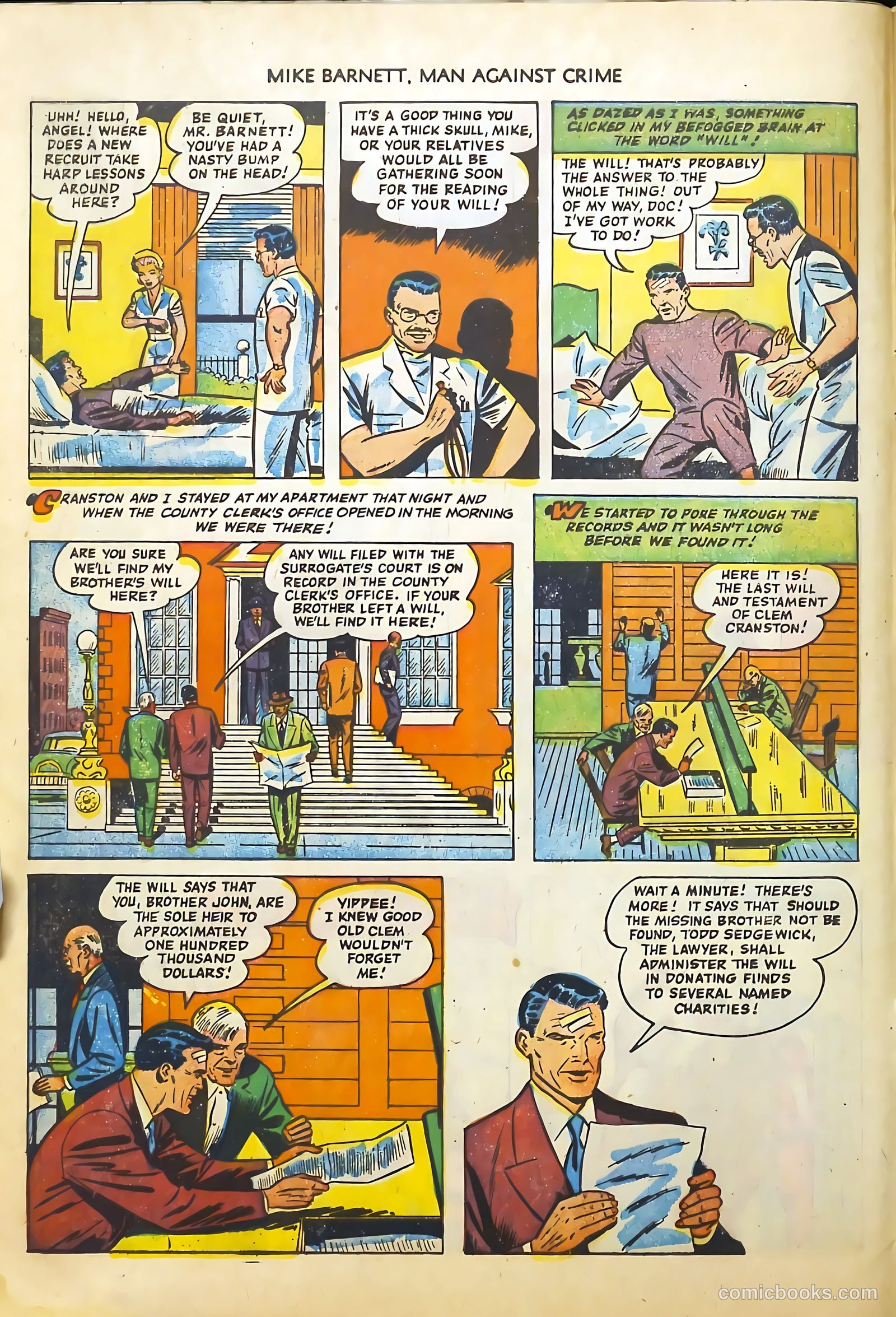 Mike Barnett, Man Against Crime #4 — page 8 of 36