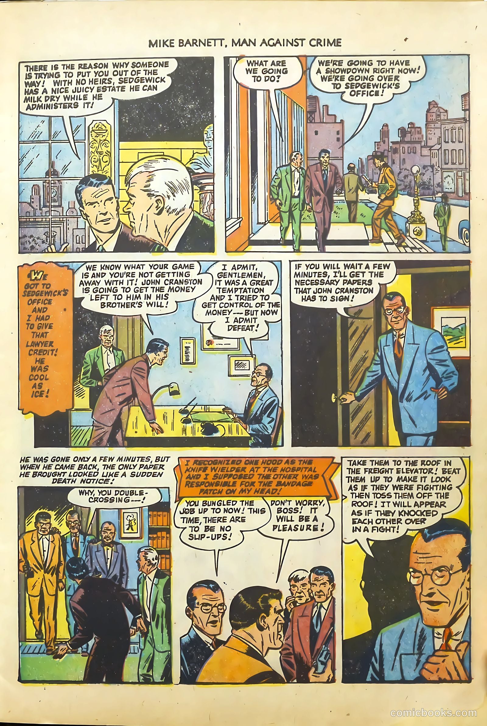 Mike Barnett, Man Against Crime #4 — page 9 of 36