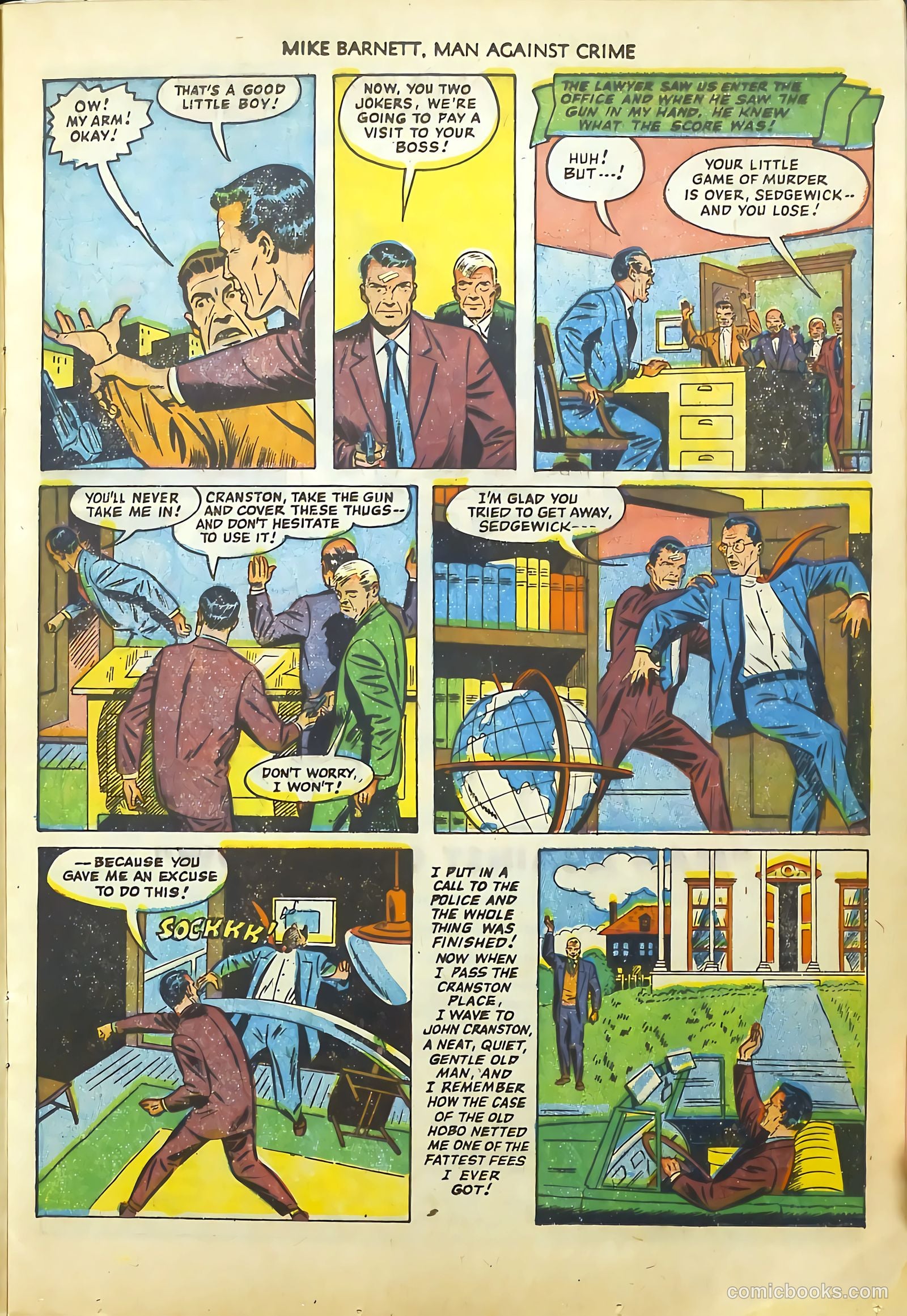 Mike Barnett, Man Against Crime #4 — page 13 of 36