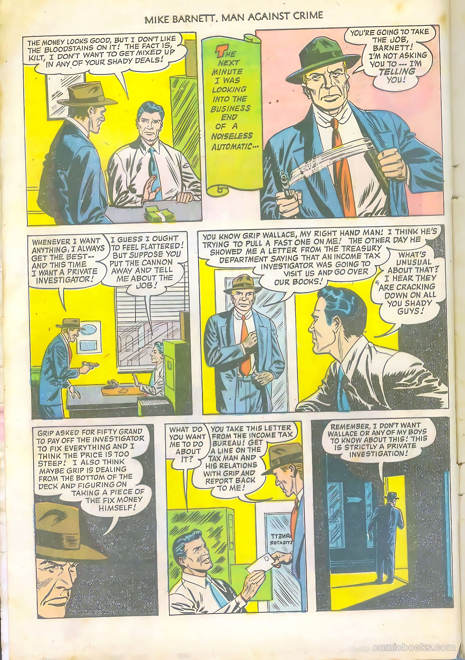 Mike Barnett, Man Against Crime #5 — page 4 of 36