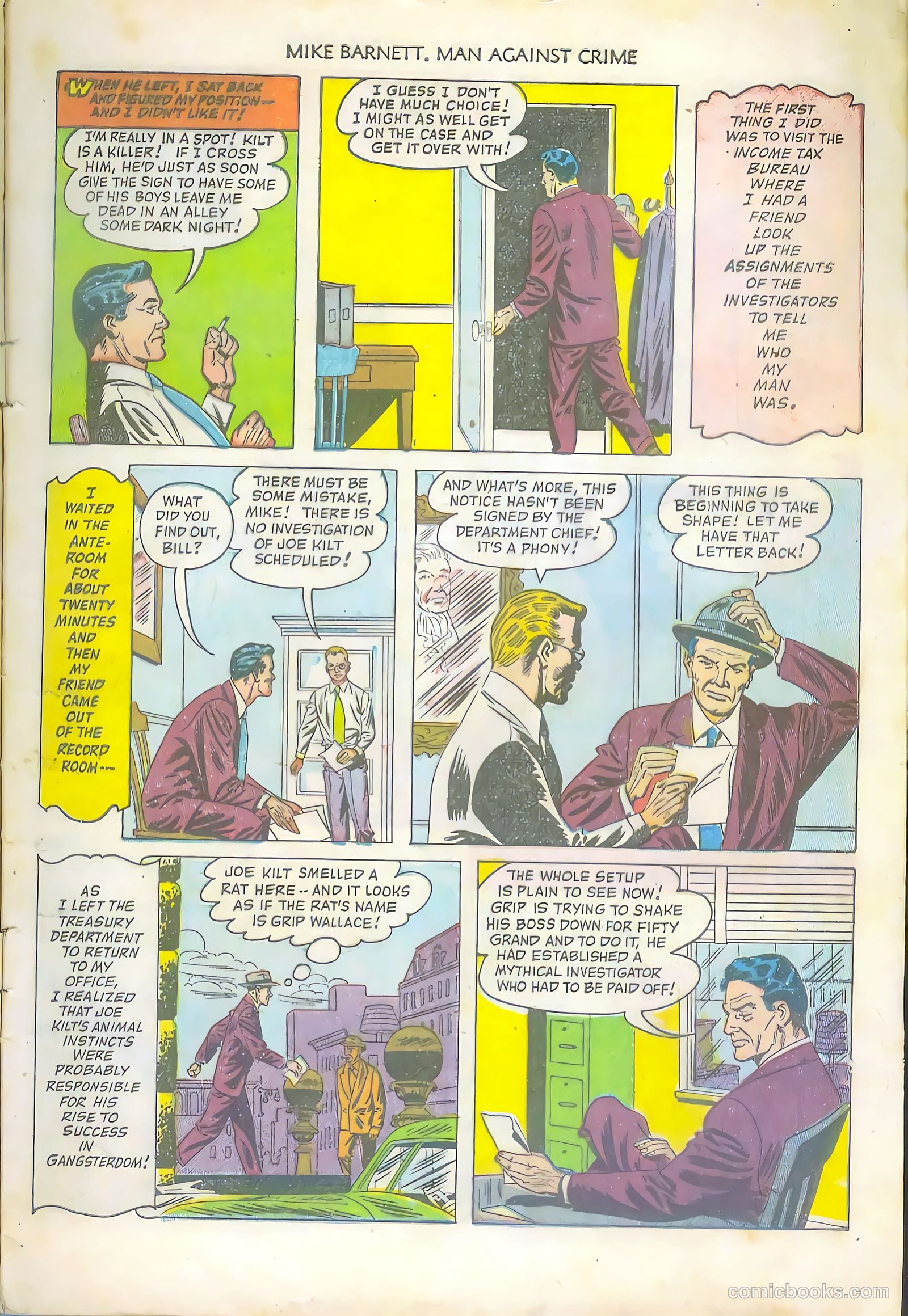 Mike Barnett, Man Against Crime #5 — page 5 of 36