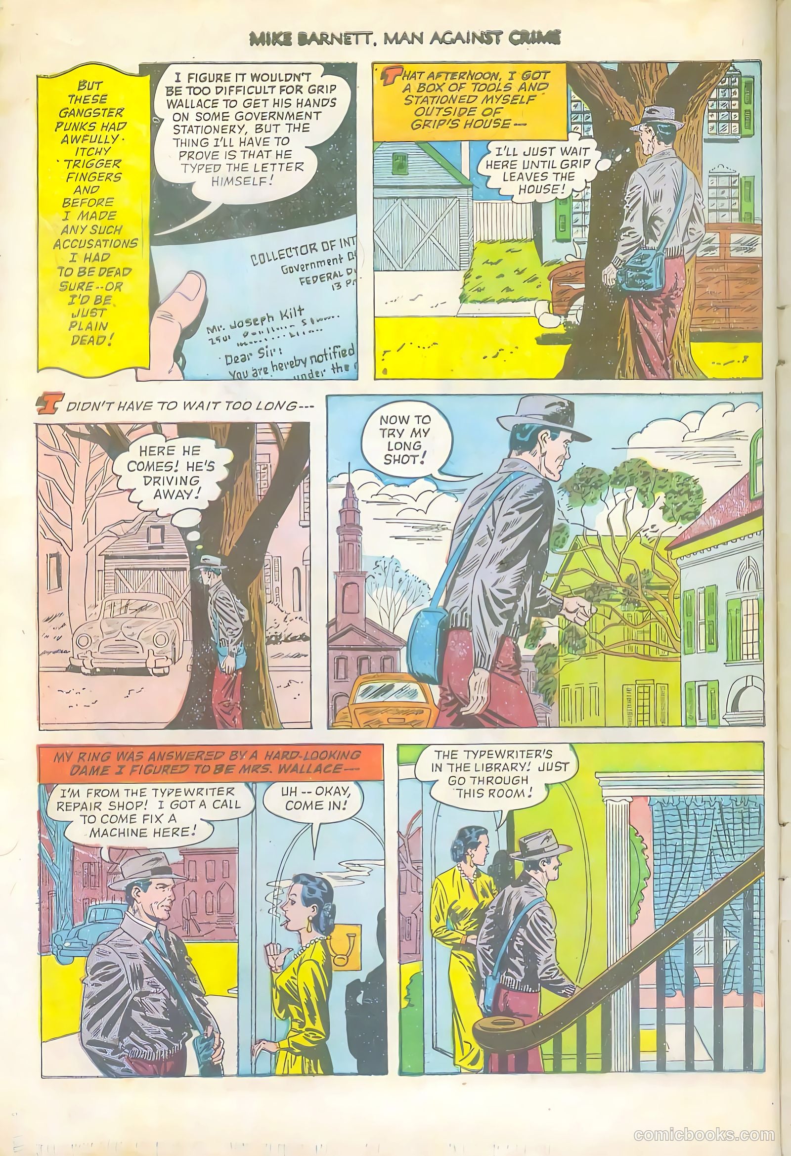 Mike Barnett, Man Against Crime #5 — page 6 of 36