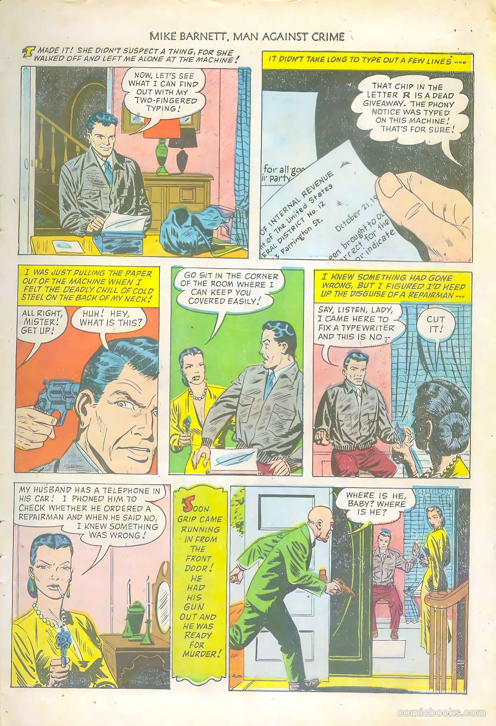 Mike Barnett, Man Against Crime #5 — page 7 of 36