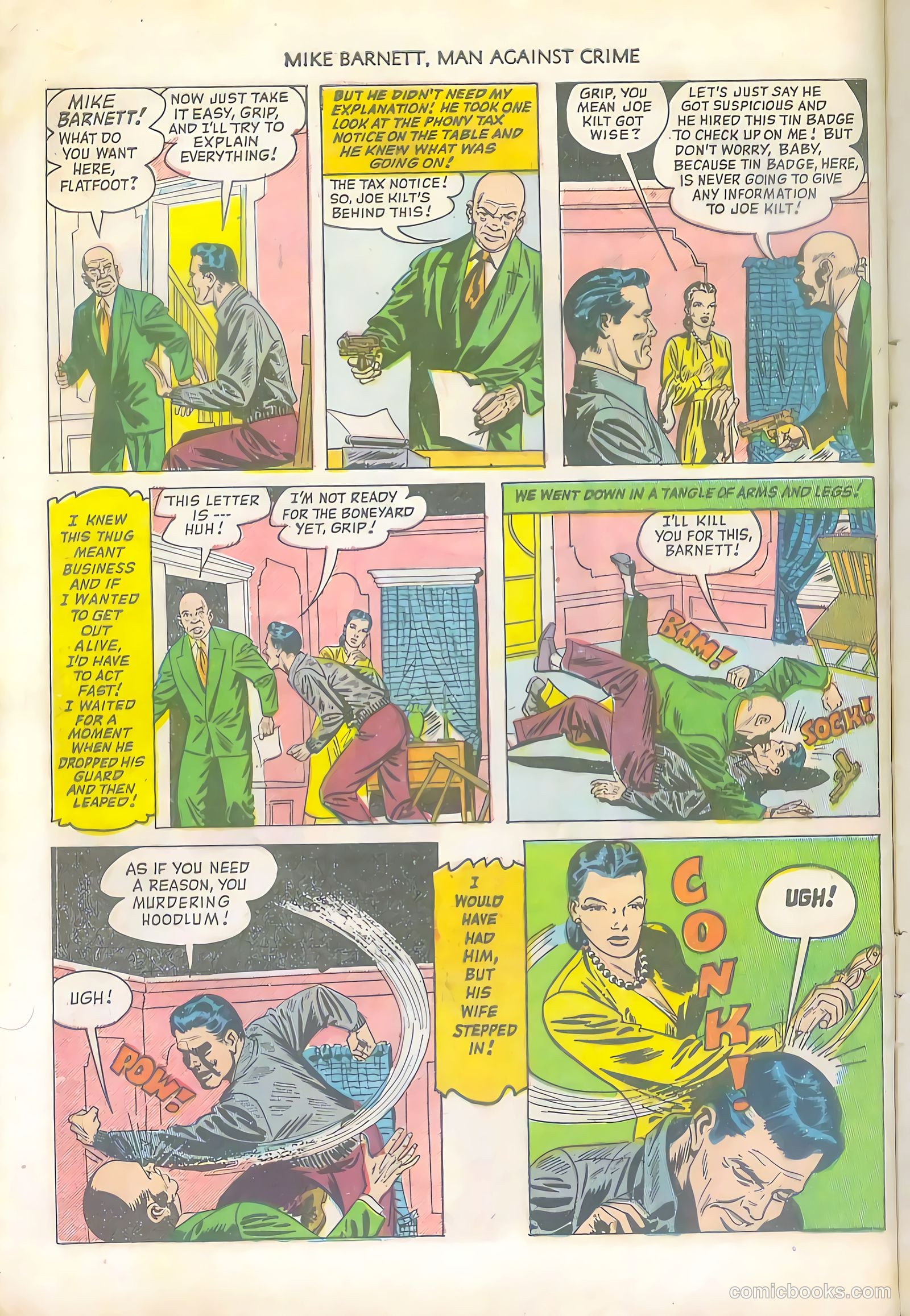 Mike Barnett, Man Against Crime #5 — page 8 of 36