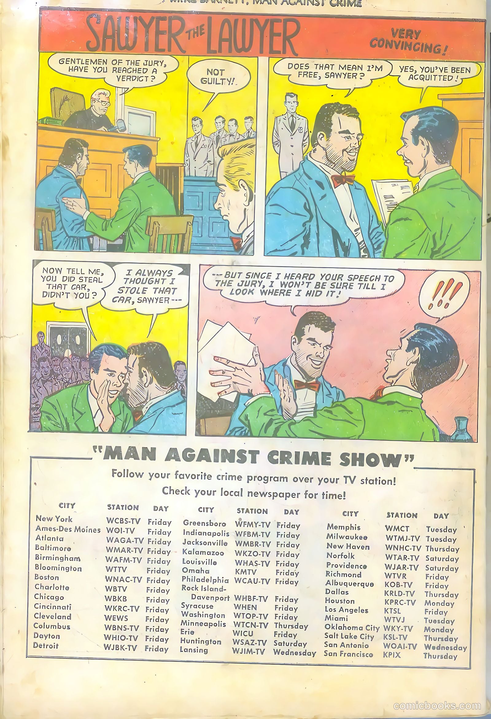 Mike Barnett, Man Against Crime #5 — page 34 of 36