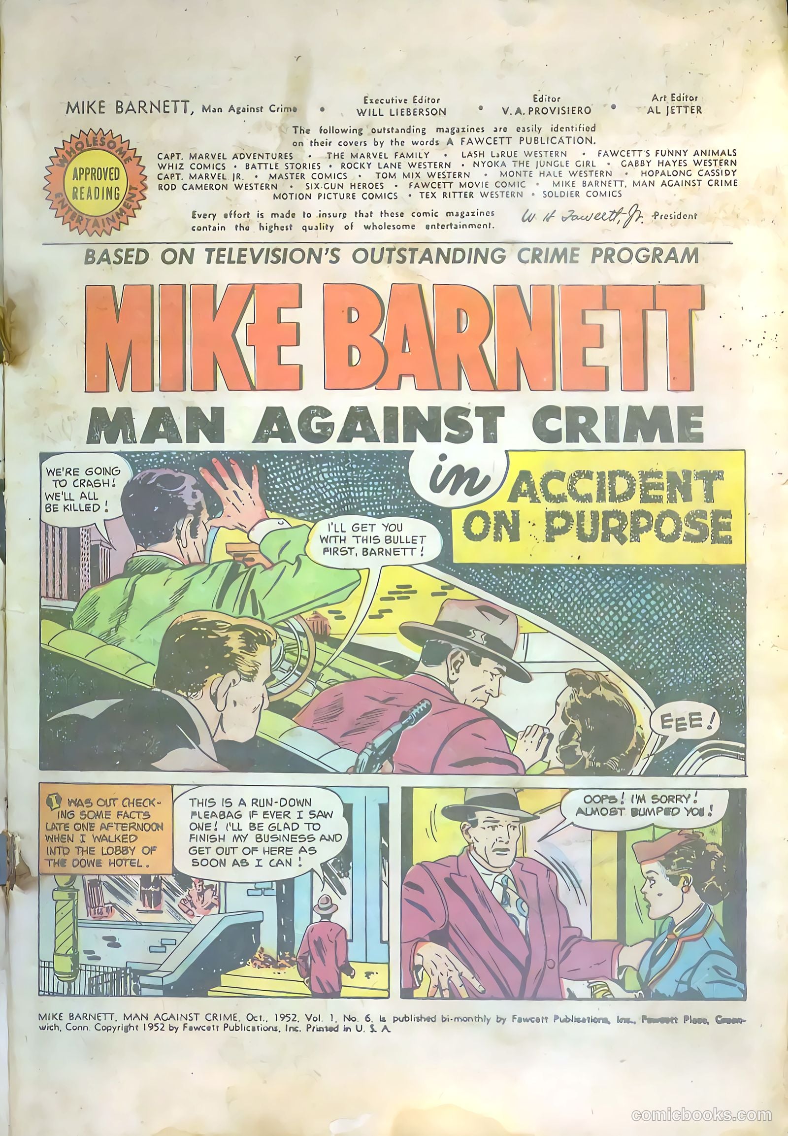 Mike Barnett, Man Against Crime #6 — page 3 of 36