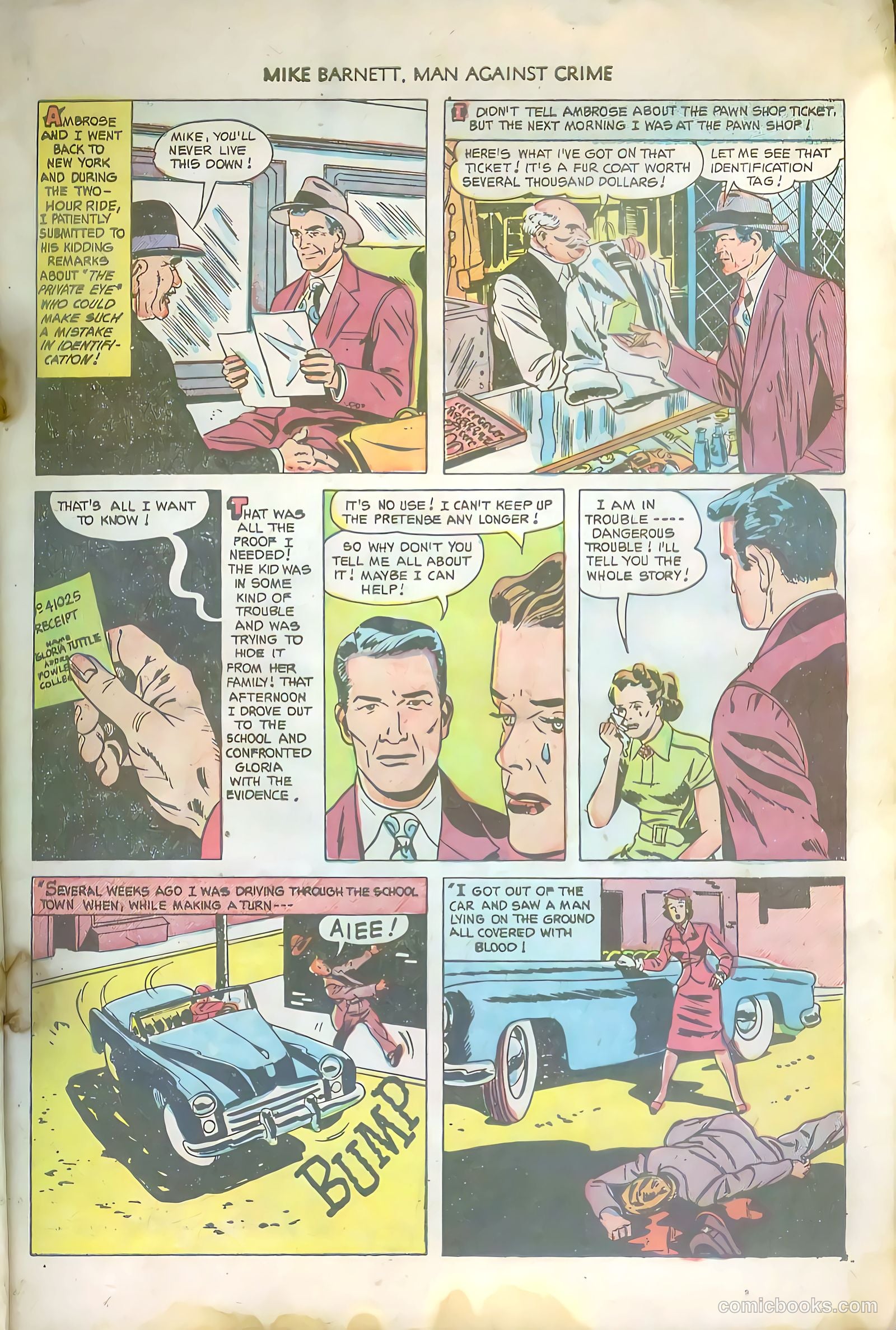 Mike Barnett, Man Against Crime #6 — page 7 of 36