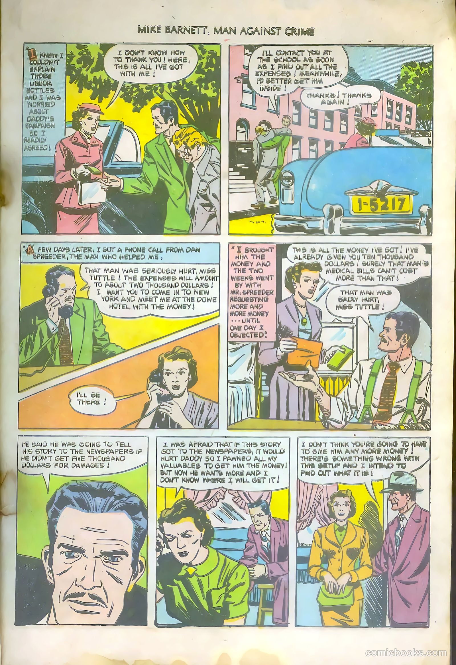 Mike Barnett, Man Against Crime #6 — page 9 of 36