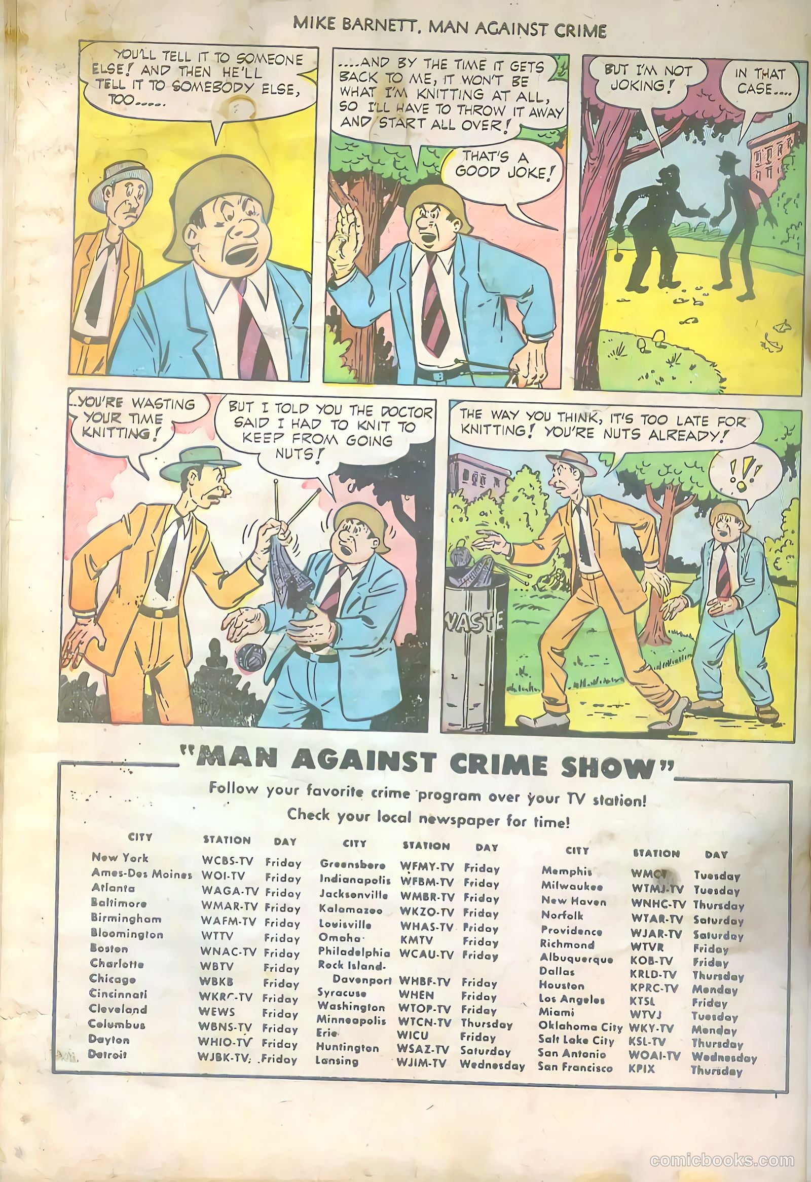 Mike Barnett, Man Against Crime #6 — page 34 of 36