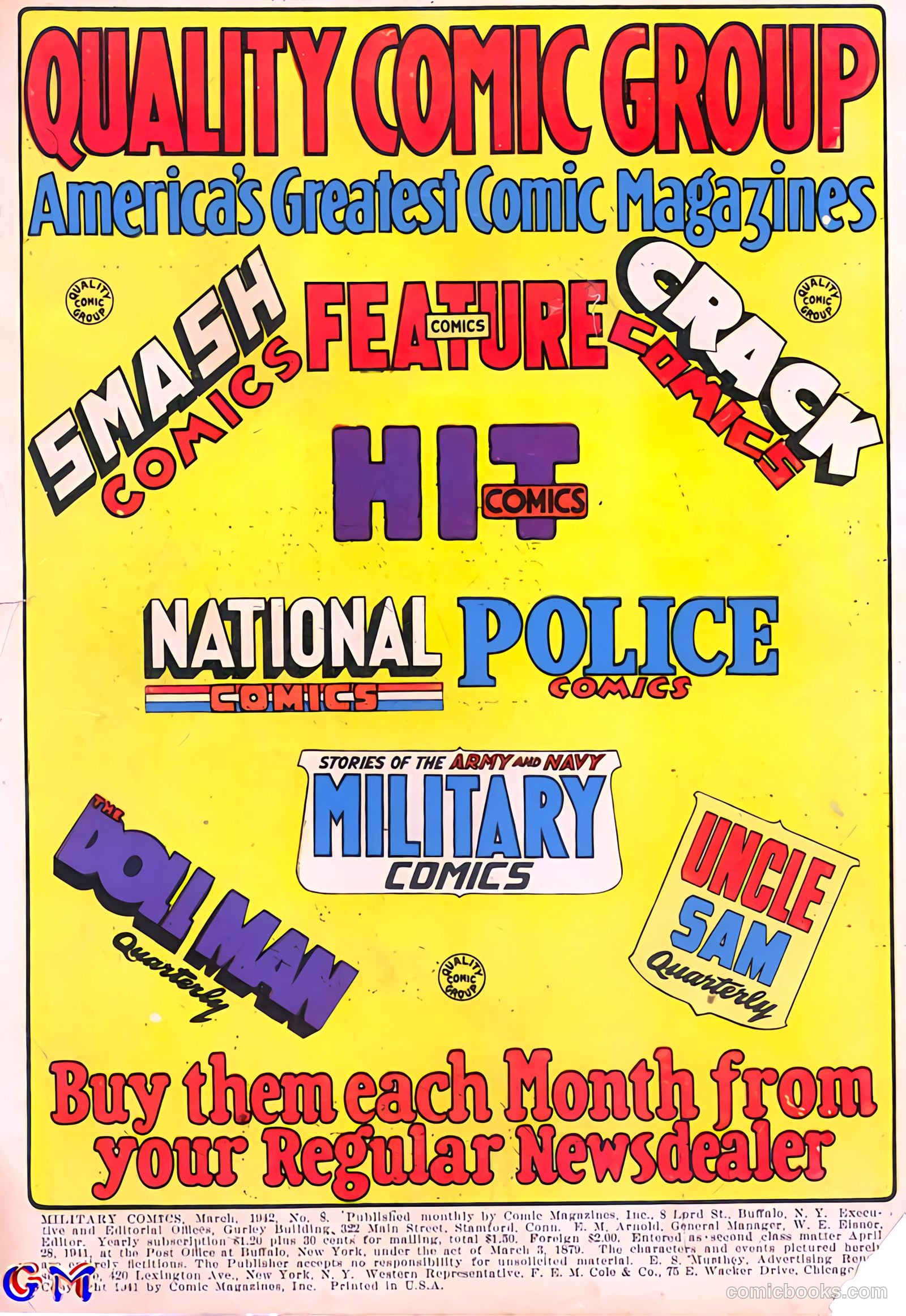 Military Comics #8 — page 2 of 68