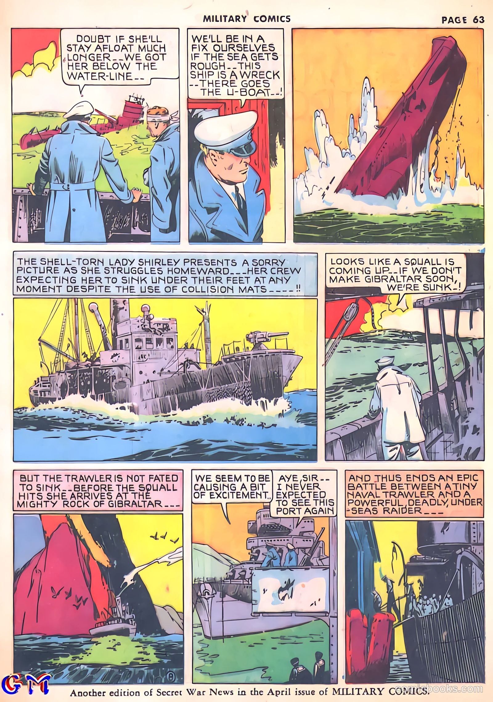 Military Comics #8 — page 65 of 68