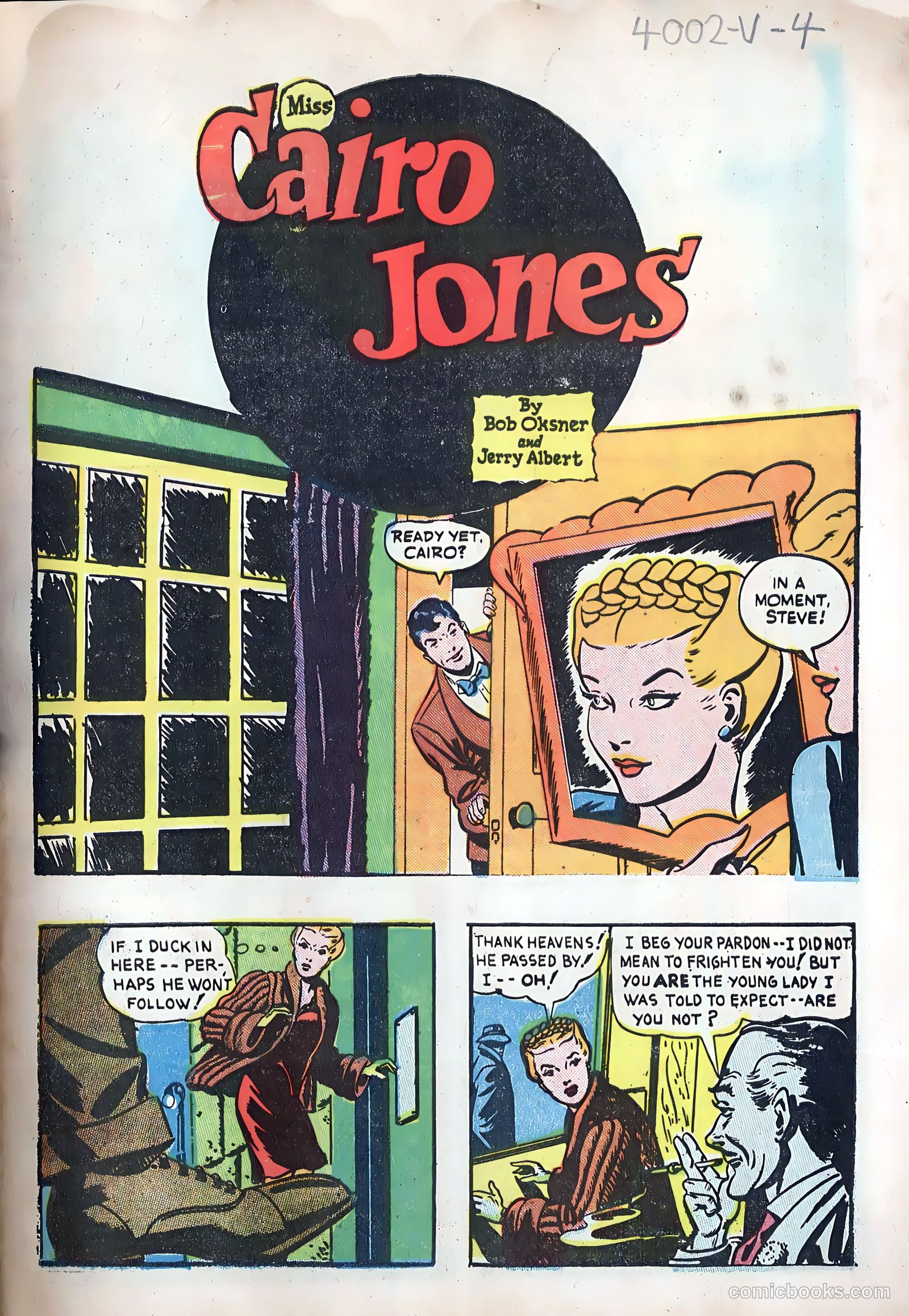 Miss Cairo Jones #1 — page 3 of 36