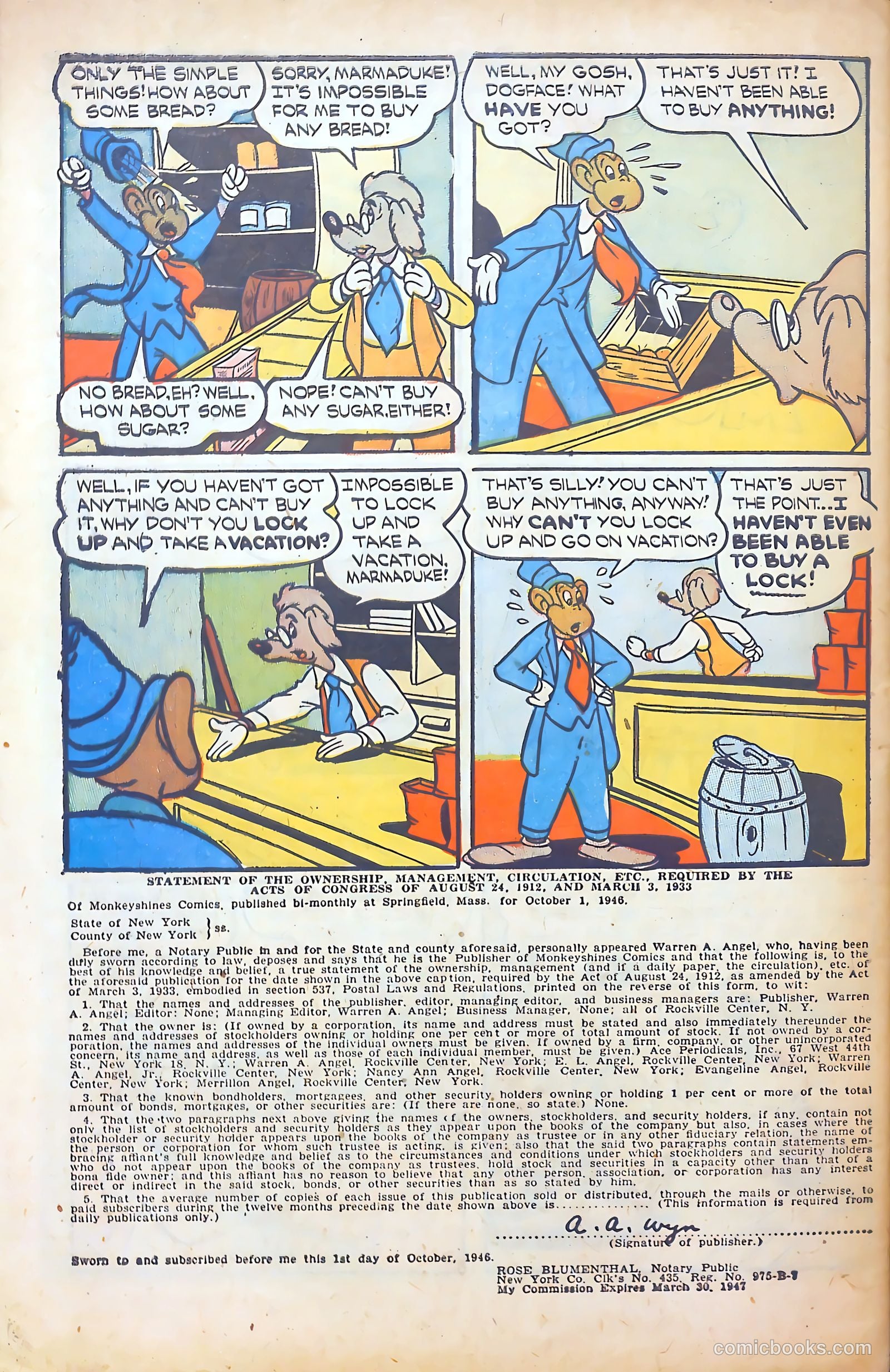 Monkeyshines Comics #14 — page 50 of 52