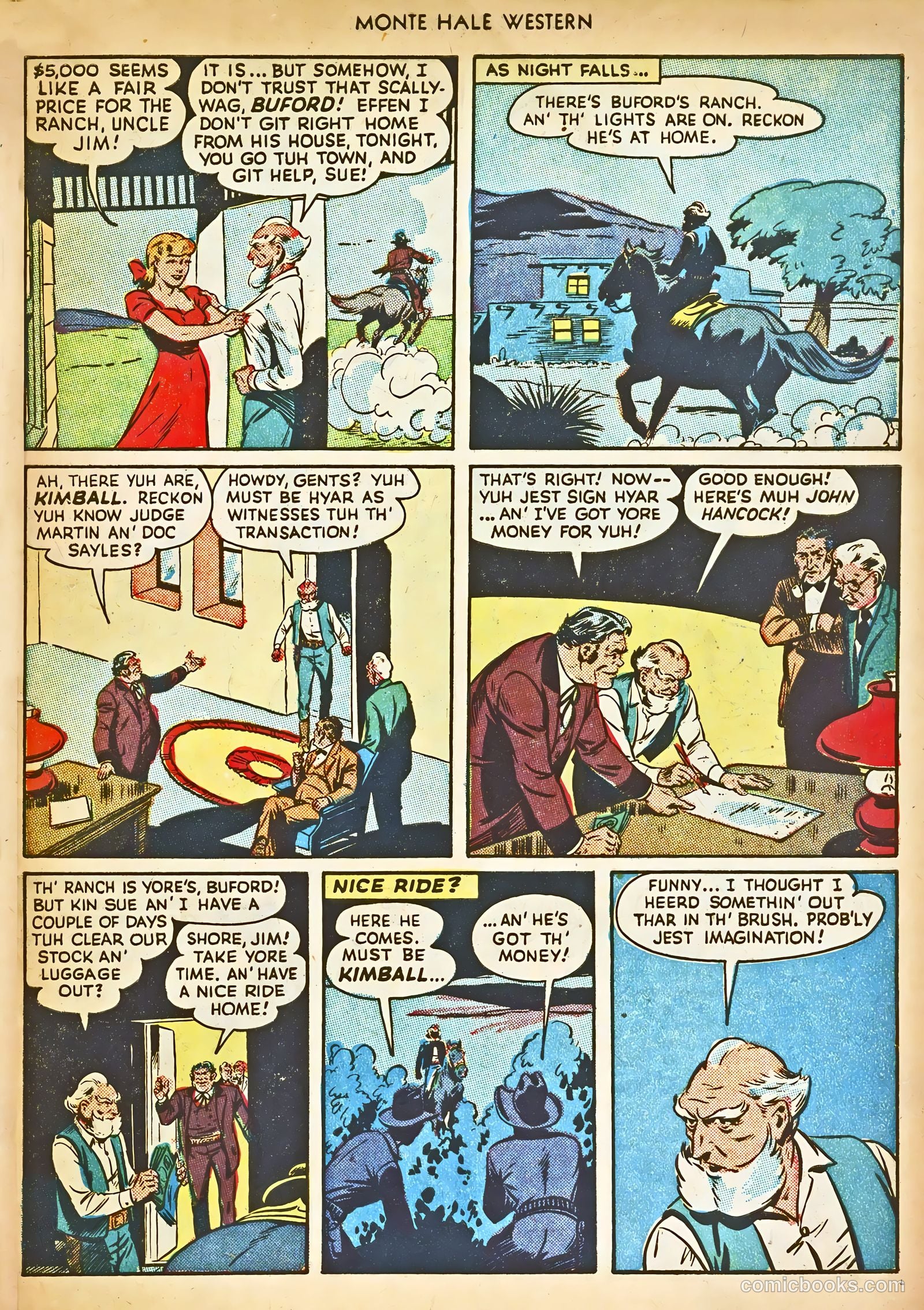 Monte Hale Western #30 — page 43 of 52