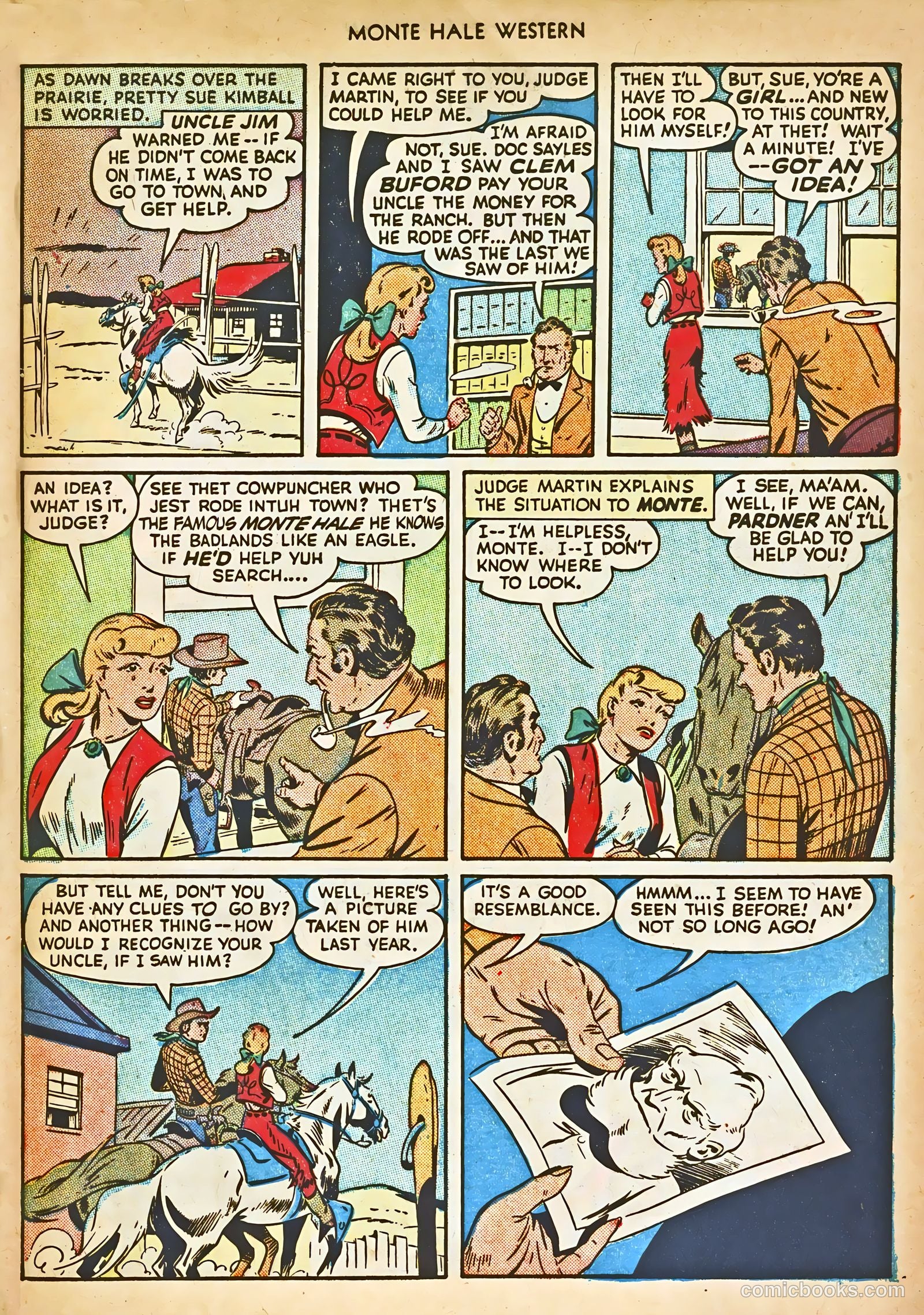 Monte Hale Western #30 — page 45 of 52