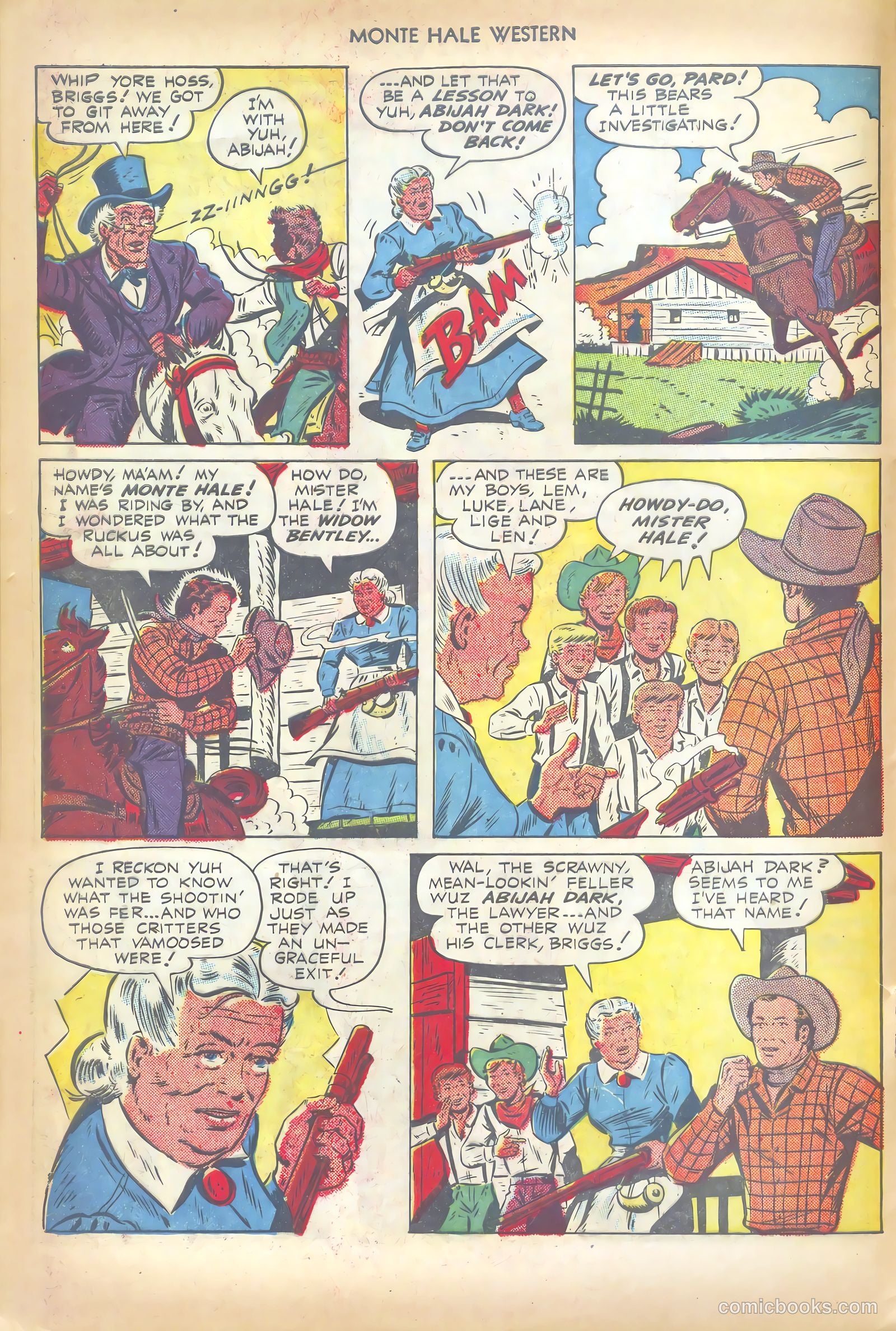 Monte Hale Western #35 — page 16 of 52